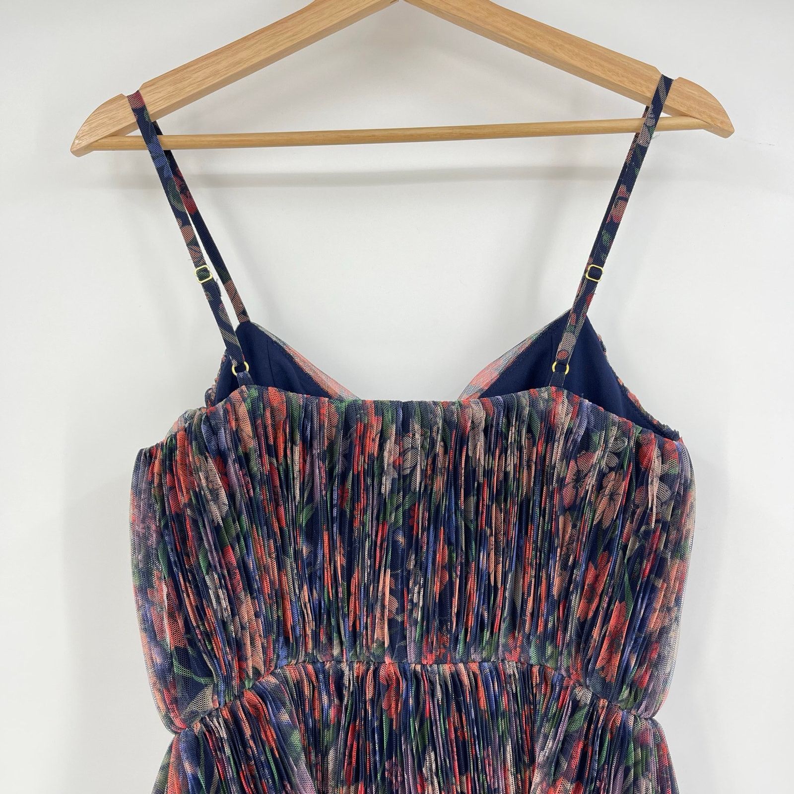 Hutch Hutch | NWT Rosey Gown Navy Tropical Garden Tulle Maxi 0 Size XS / US 0-2 / IT 36-38 - 12 Thumbnail