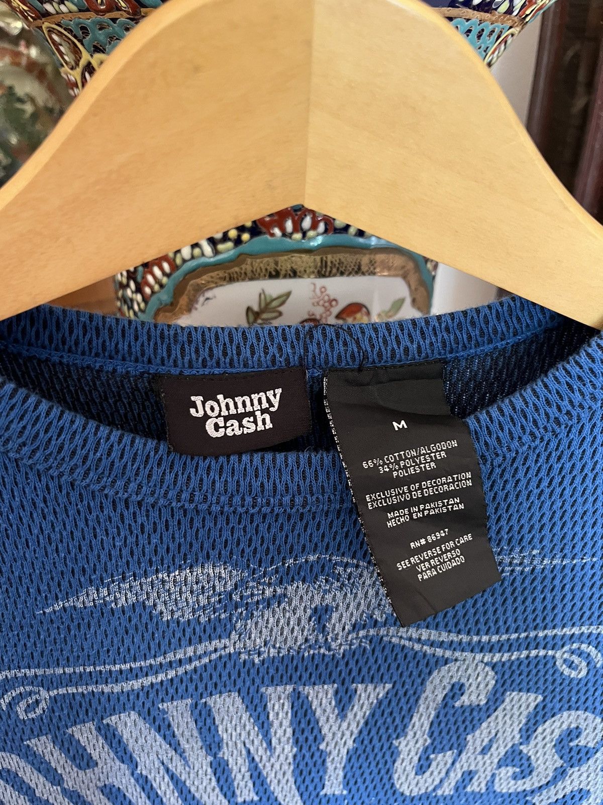 Band Tees Vintge Johny Cash Man in Black “Jack Daniels” Style Size US M / EU 48-50 / 2 - 4 Thumbnail