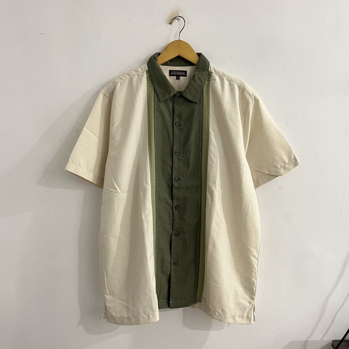 Japanese Brand Denverhayes Two Tone Button Up Shirt Size US L / EU 52-54 / 3 - 1 Thumbnail