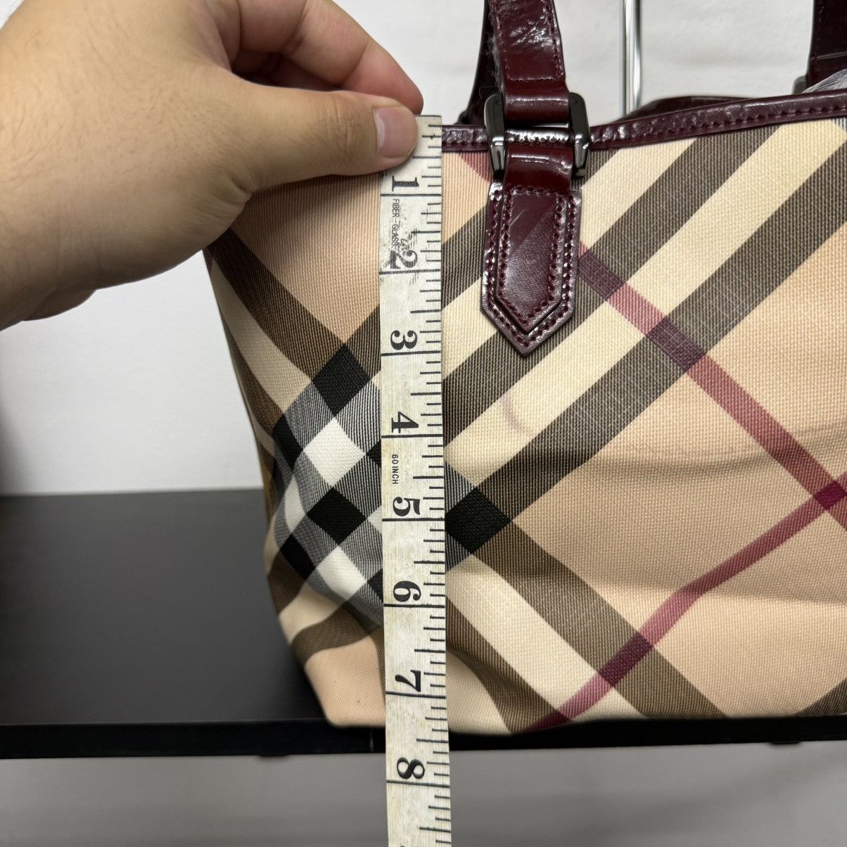 Burberry Vintage Burberry Nova Check Top Handle Bag Size ONE SIZE - 10 Thumbnail
