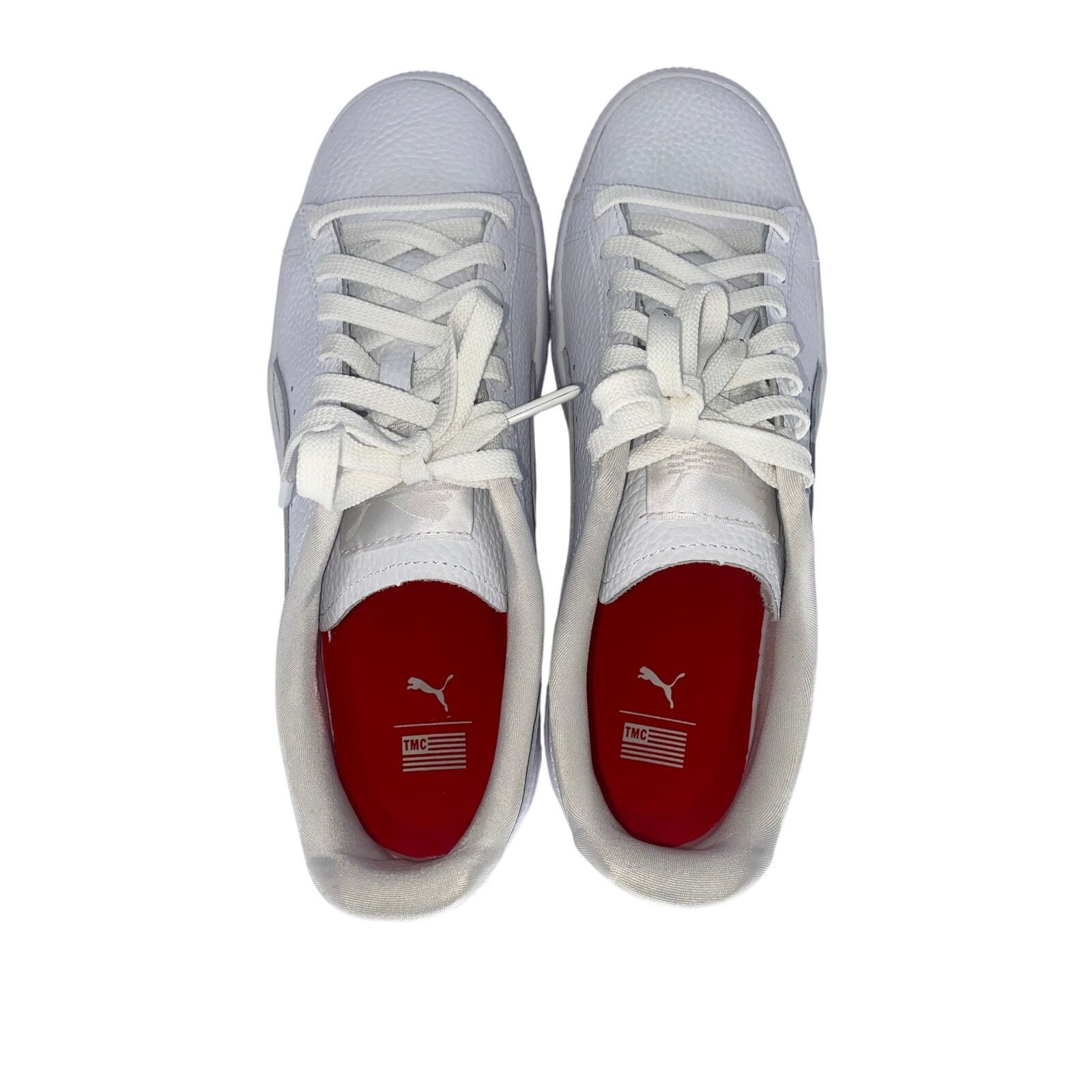 Puma Mens Size 7.5 Puma TMC x Clyde OG Lace Up White Casual shoes Size US 7.5 / EU 40-41 - 5 Thumbnail