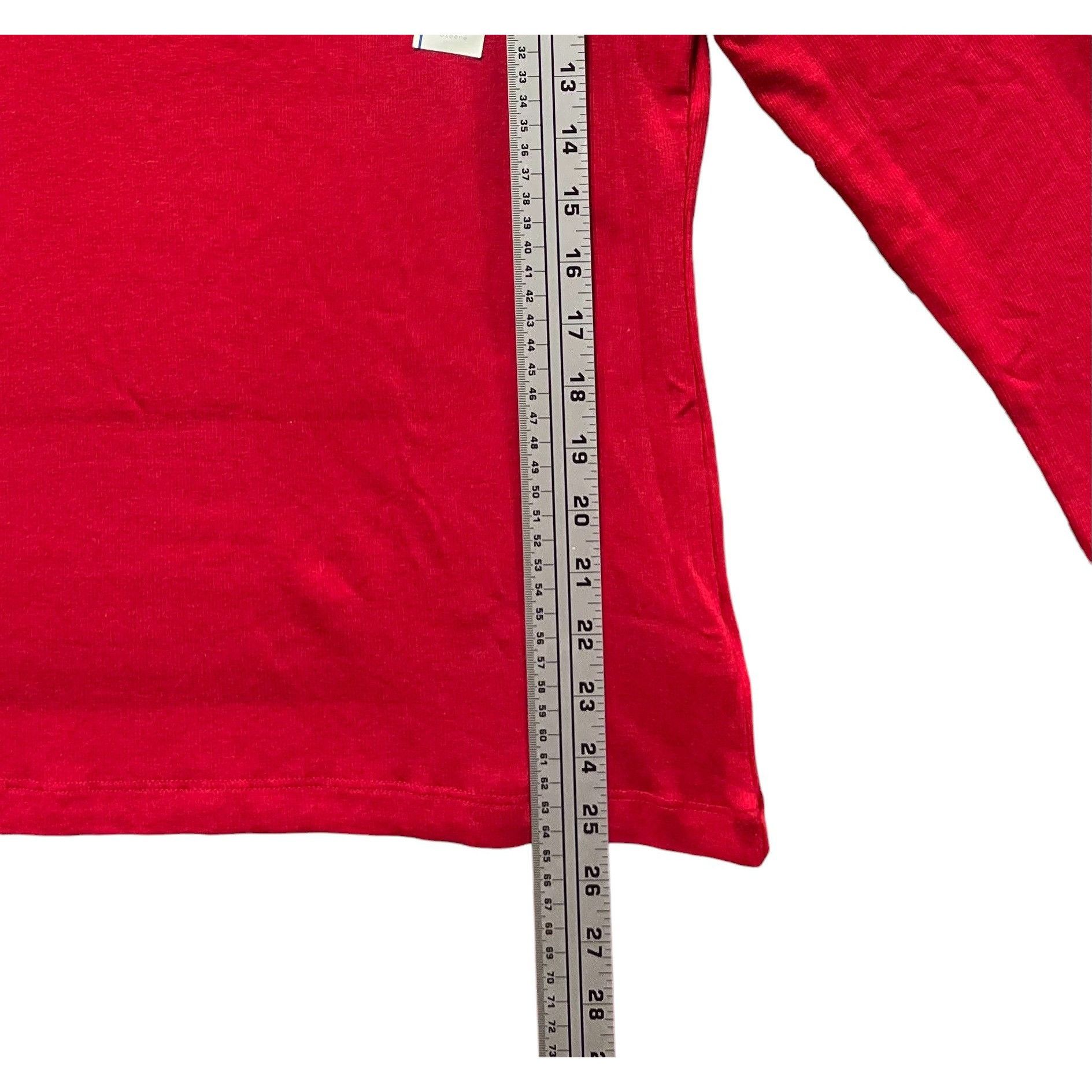 Other A New Day - Women's Long Sleeve Blouse - Red - Large Size L / US 10 / IT 46 - 6 Thumbnail