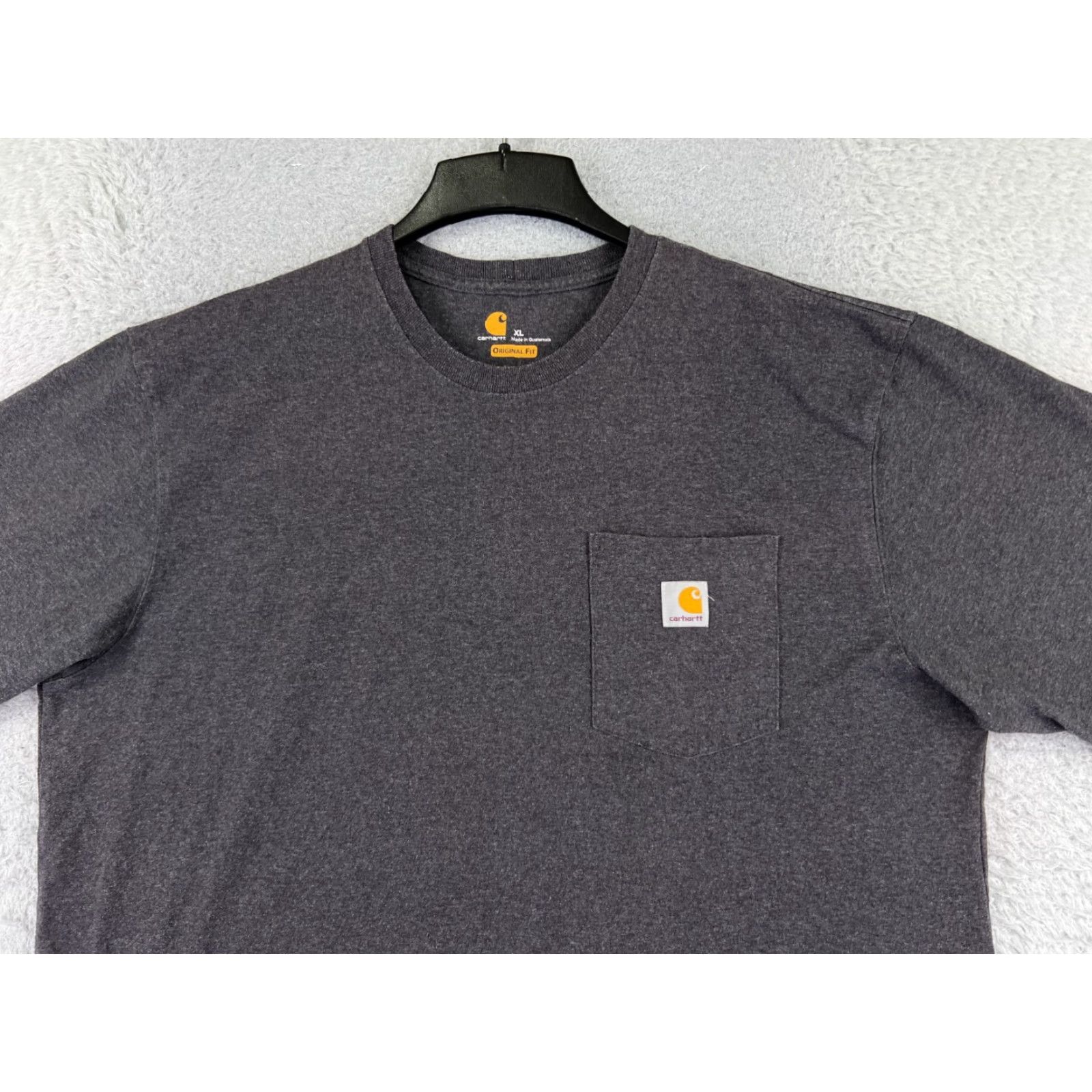 Carhartt Carhartt Shirt Men XL Gray Short Sleeve Crew Neck Pocket Cotton Blend Jersey Logo T-Shirt Size US XL / EU 56 / 4 - 4 Thumbnail