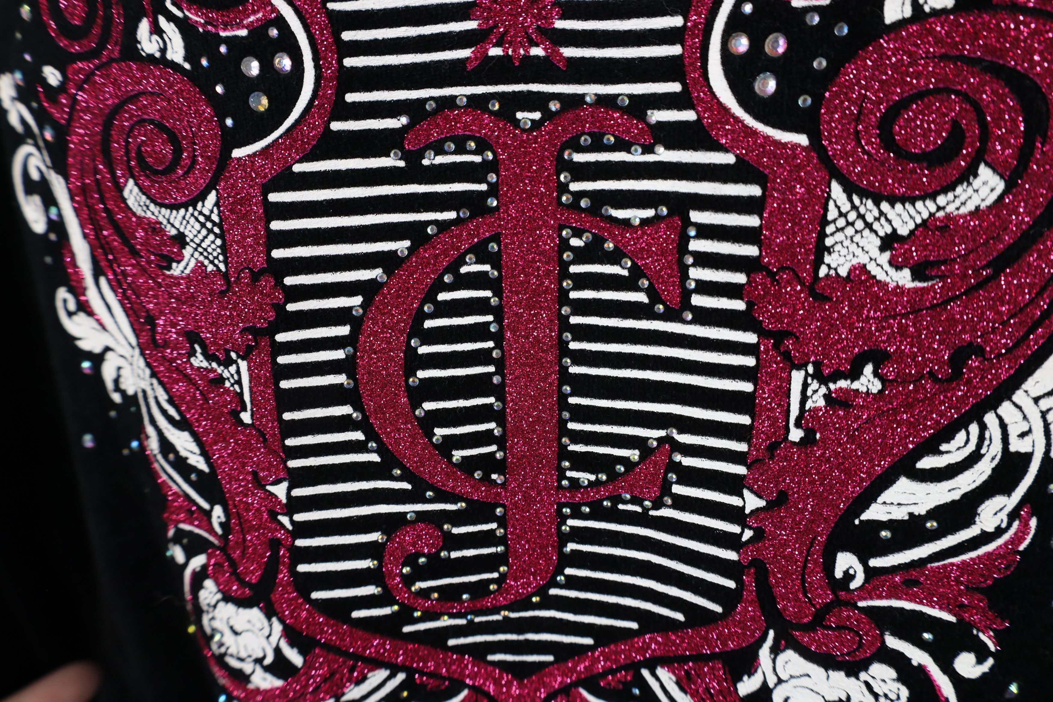 Juicy Couture × Vintage Vintage 90s Y2K Juicy Couture Velour Sequined Hoodie Jacket Size L / US 10 / IT 46 - 10 Thumbnail