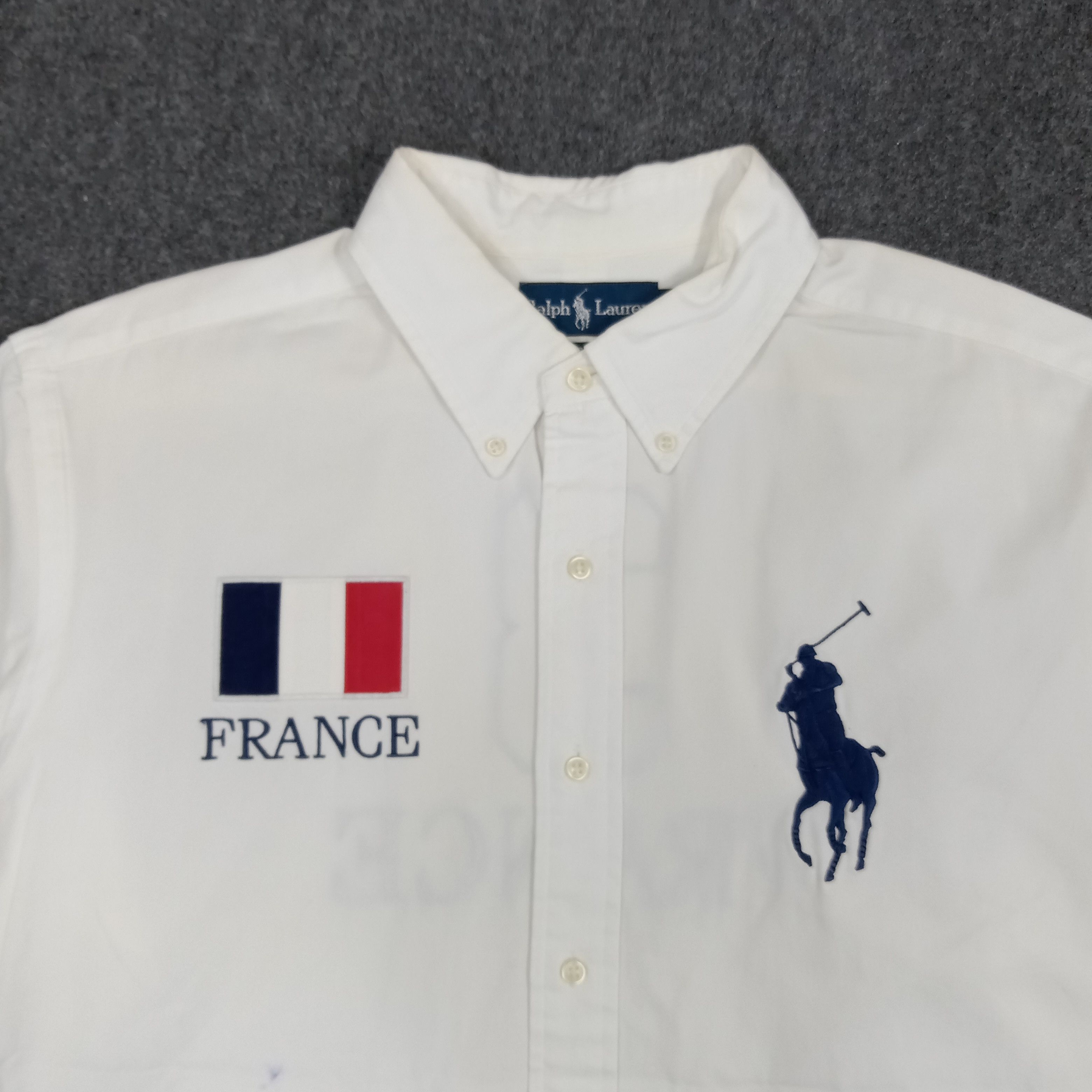 Ralph Lauren × Vintage Ralph Lauren France Button Up Casual Shirt Size US XL / EU 56 / 4 - 2 Thumbnail