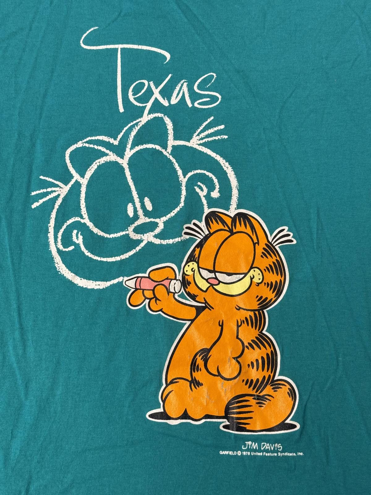 Designer VTG Garfield T-shirt Texas Drawing Garfield Self Portrait L Size US L / EU 52-54 / 3 - 3 Thumbnail