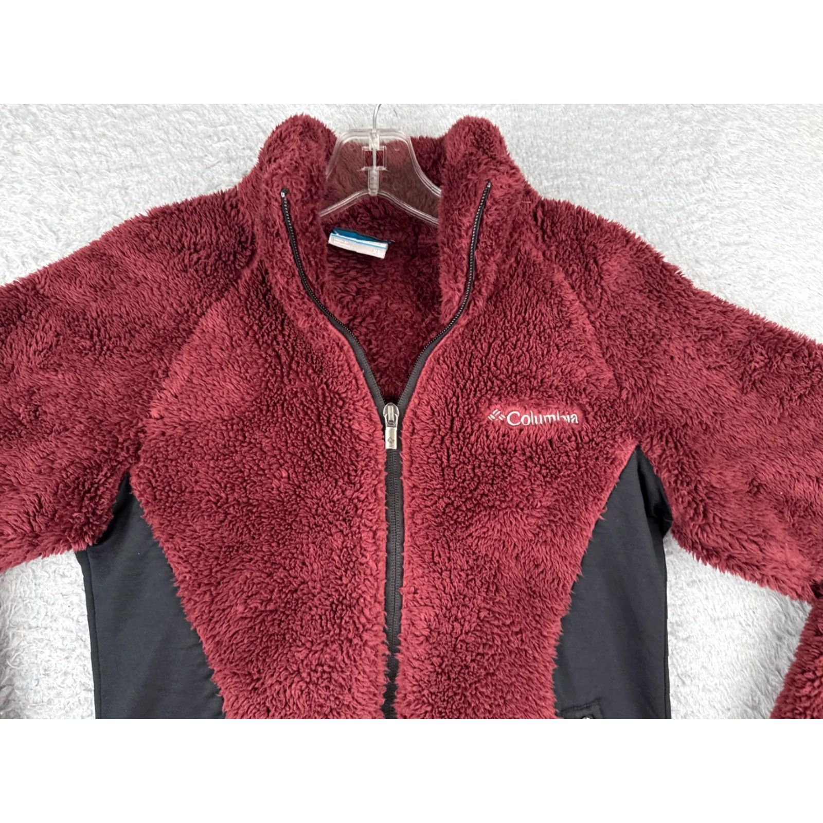 Vintage Columbia Jacket Womens XS Black Red Full Zip Fleece Polyester Size XS / US 0-2 / IT 36-38 - 4 Thumbnail