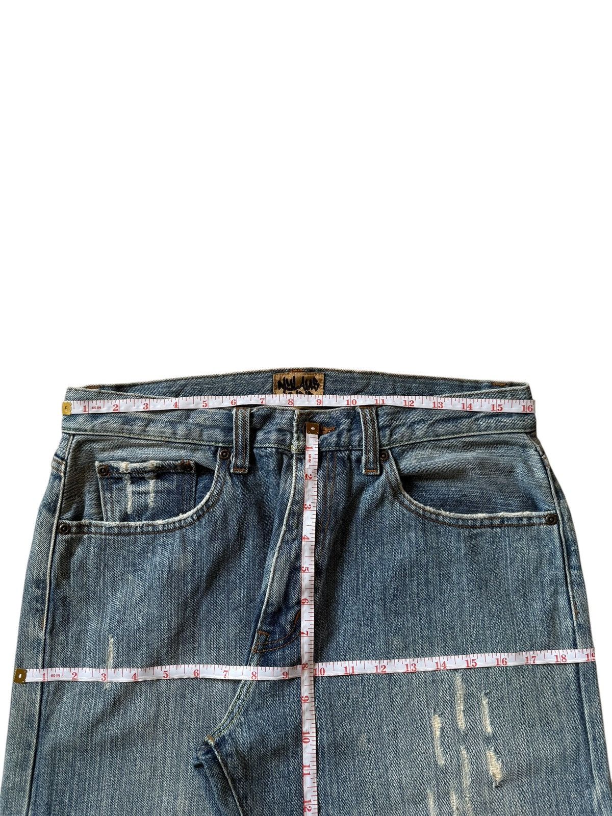 Burberry Vintage Nylaus Faded Wash Distress Baggy Jeans Size US 32 / EU 48 - 6 Thumbnail