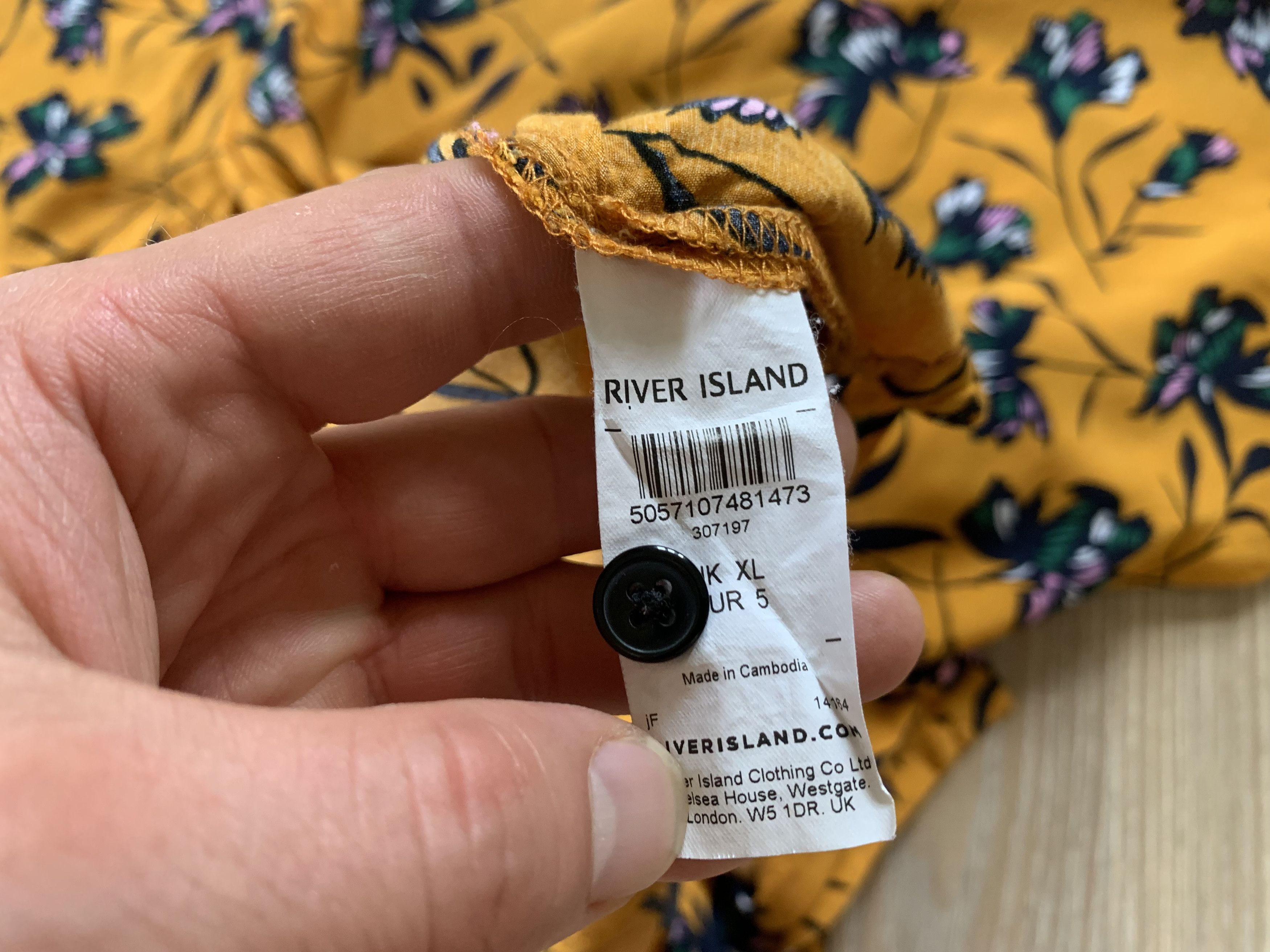 River Island River Island Flower Printed Hawaiian Shirt Size US XL / EU 56 / 4 - 6 Thumbnail