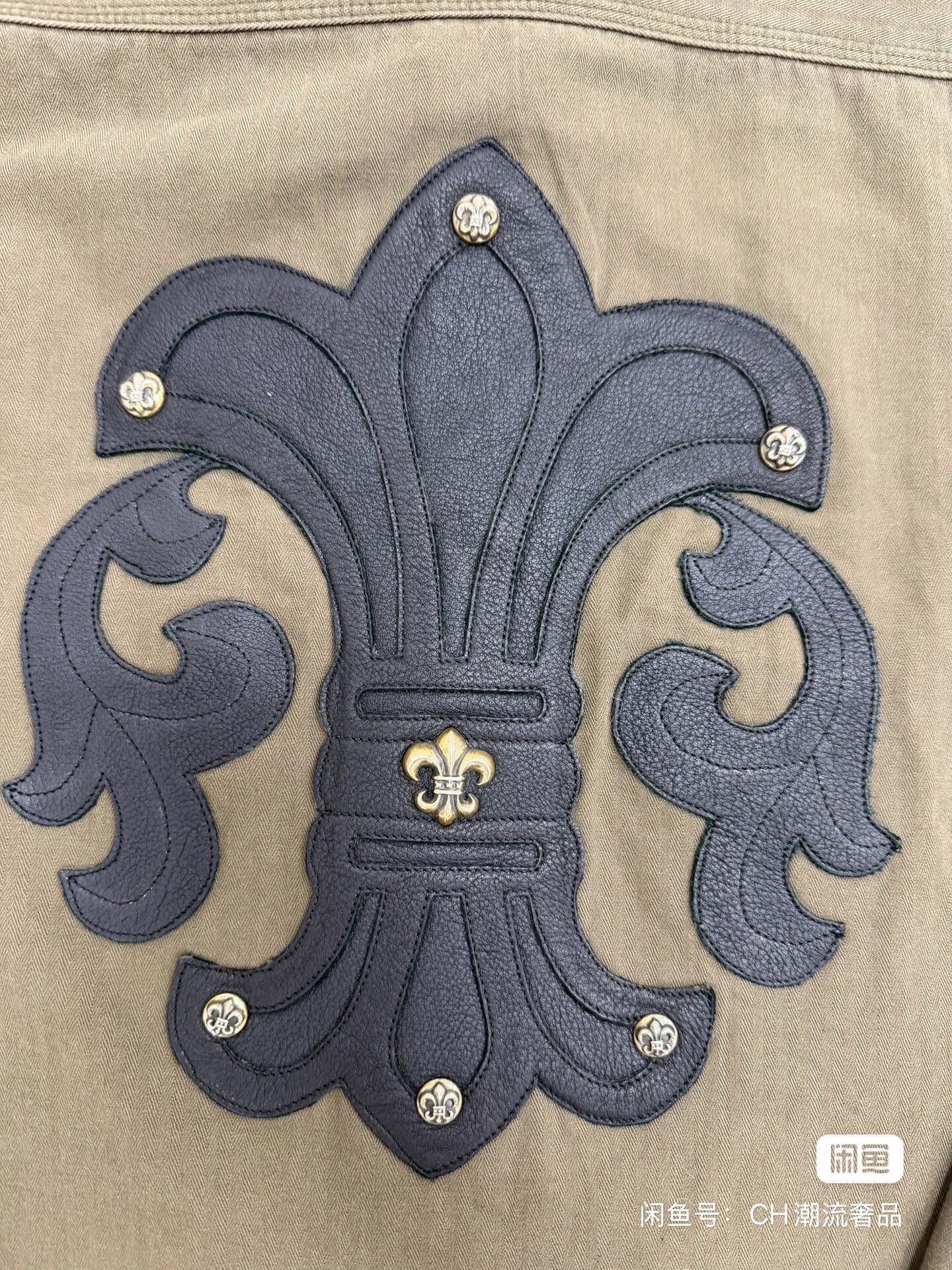 Chrome Hearts CHROME HEARTS Size XL Army Green Scout Flower Patch Silver Size US XL / EU 56 / 4 - 5 Thumbnail