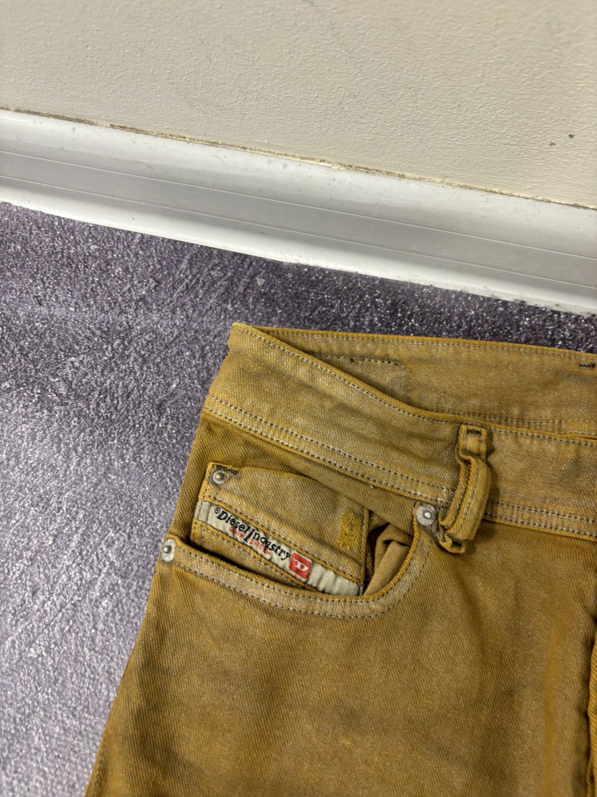 Diesel Diesel Sleenker Slim Skinny NWT Orange Gold Stretch Jeans Size US 28 / EU 44 - 6 Thumbnail