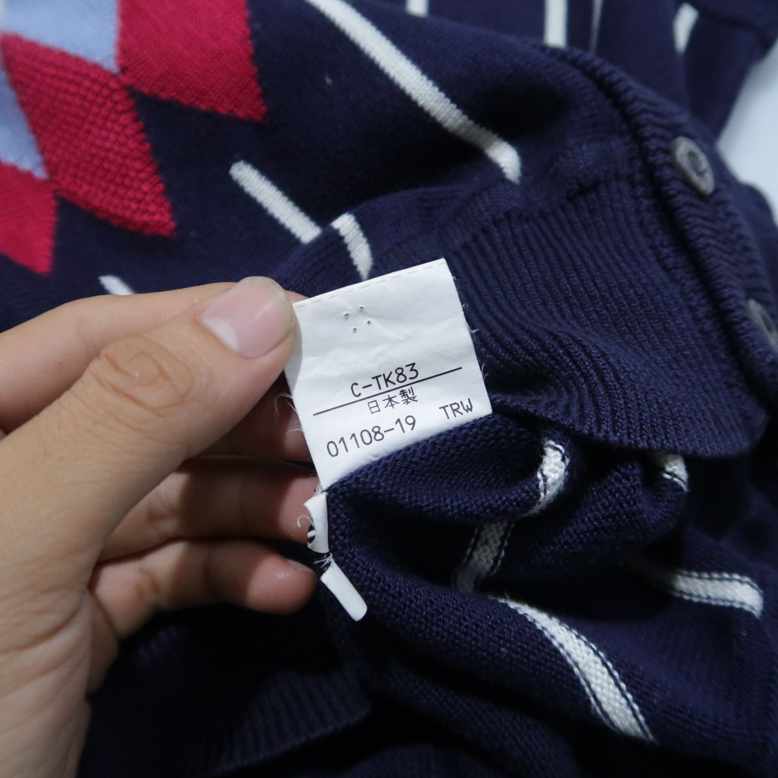 Burberry Vintage 90s Burberrys Golf Stripe Argyle Vest Distressed Size US M / EU 48-50 / 2 - 10 Thumbnail