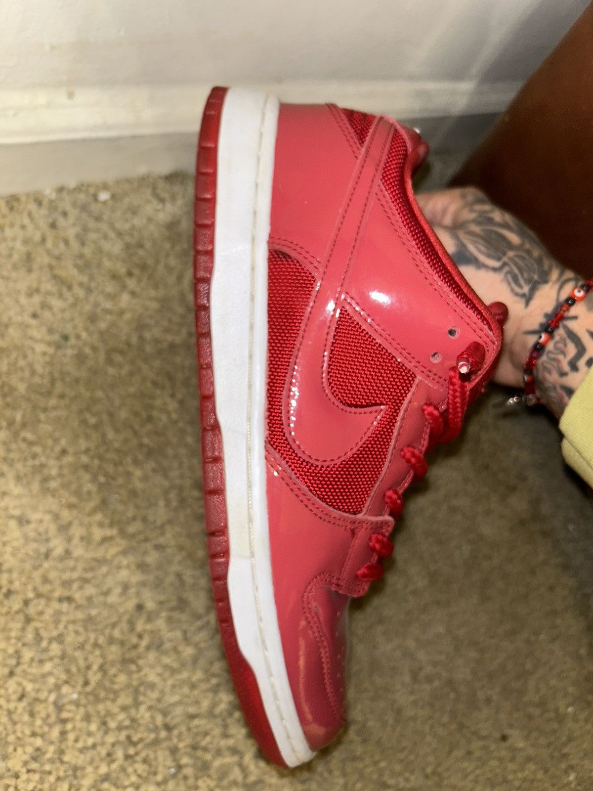 Nike Dunk Low Pro SB ‘red patent leather’ Size US 8 / EU 41 - 9 Thumbnail