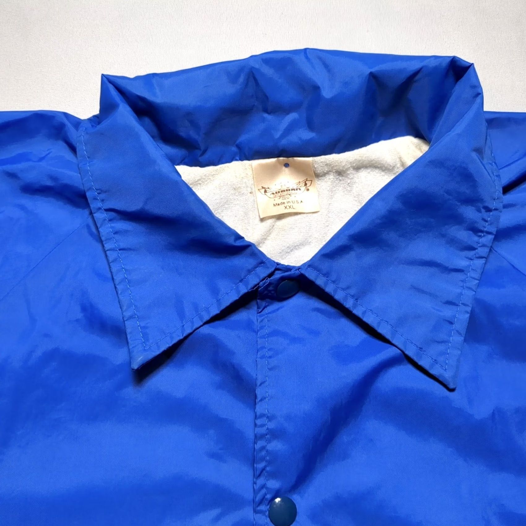 Vintage VTG 80s Herbie Famous Fireworks Auburn Sportswear Blue Coaches Jacket XXL USA Nylon Nylon Coat Sportswear Mens 2XL Blue 1980s USA Size US XXL / EU 58 / 5 - 3 Thumbnail