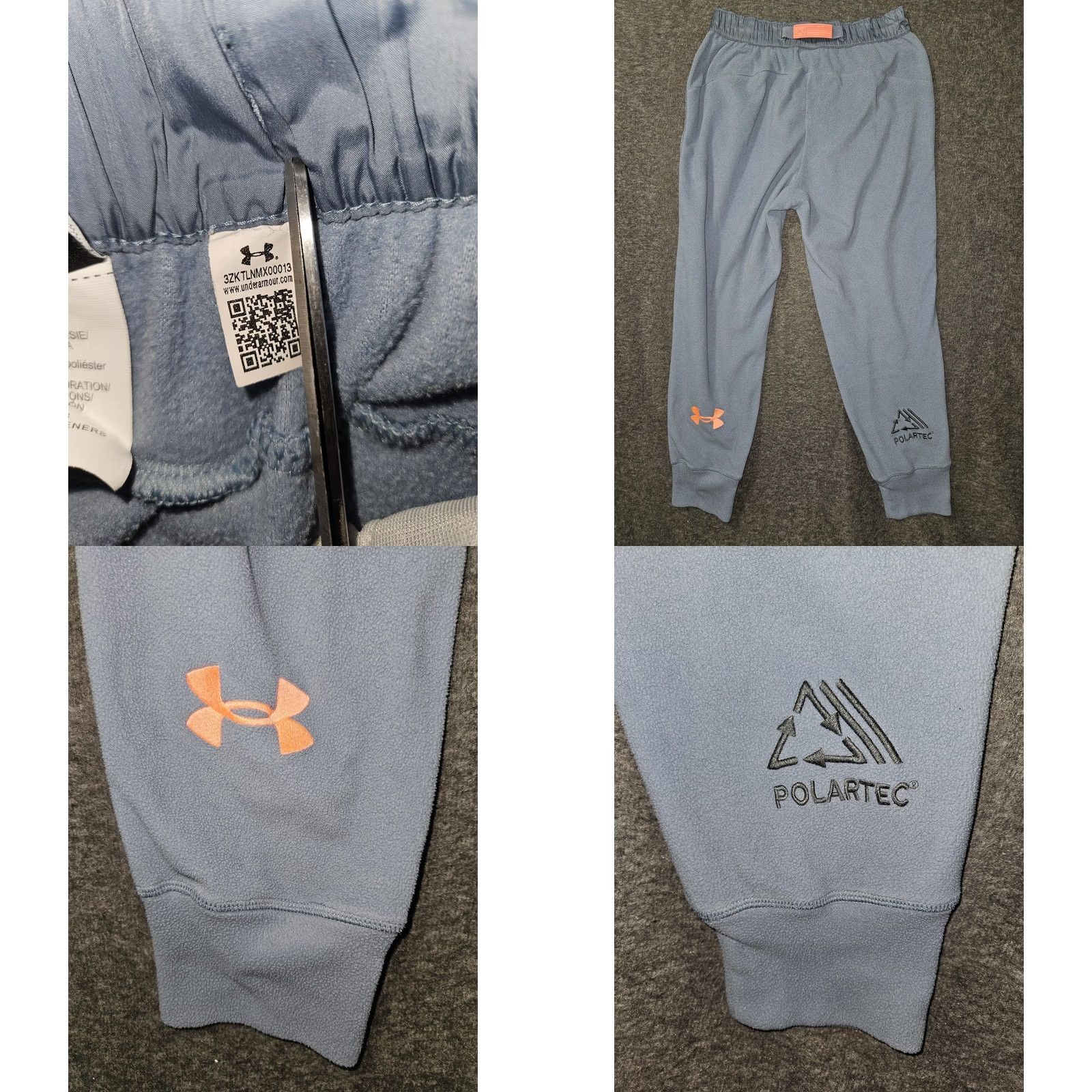 Under Armour Under Armour Polartec Pants Mens M LtBlue Fleece Jogger Athletic Sweatpants Size US 31 - 8 Thumbnail