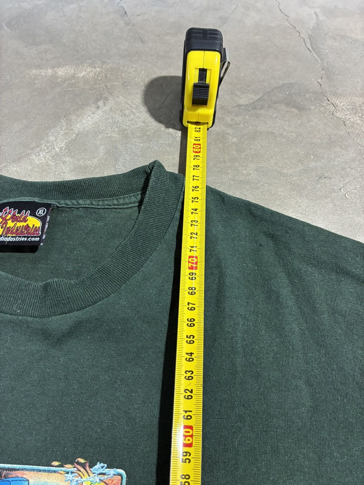 World Industries Vintage World Industries Dark Green T Shirt Made in USA XL Size US XL / EU 56 / 4 - 9 Thumbnail