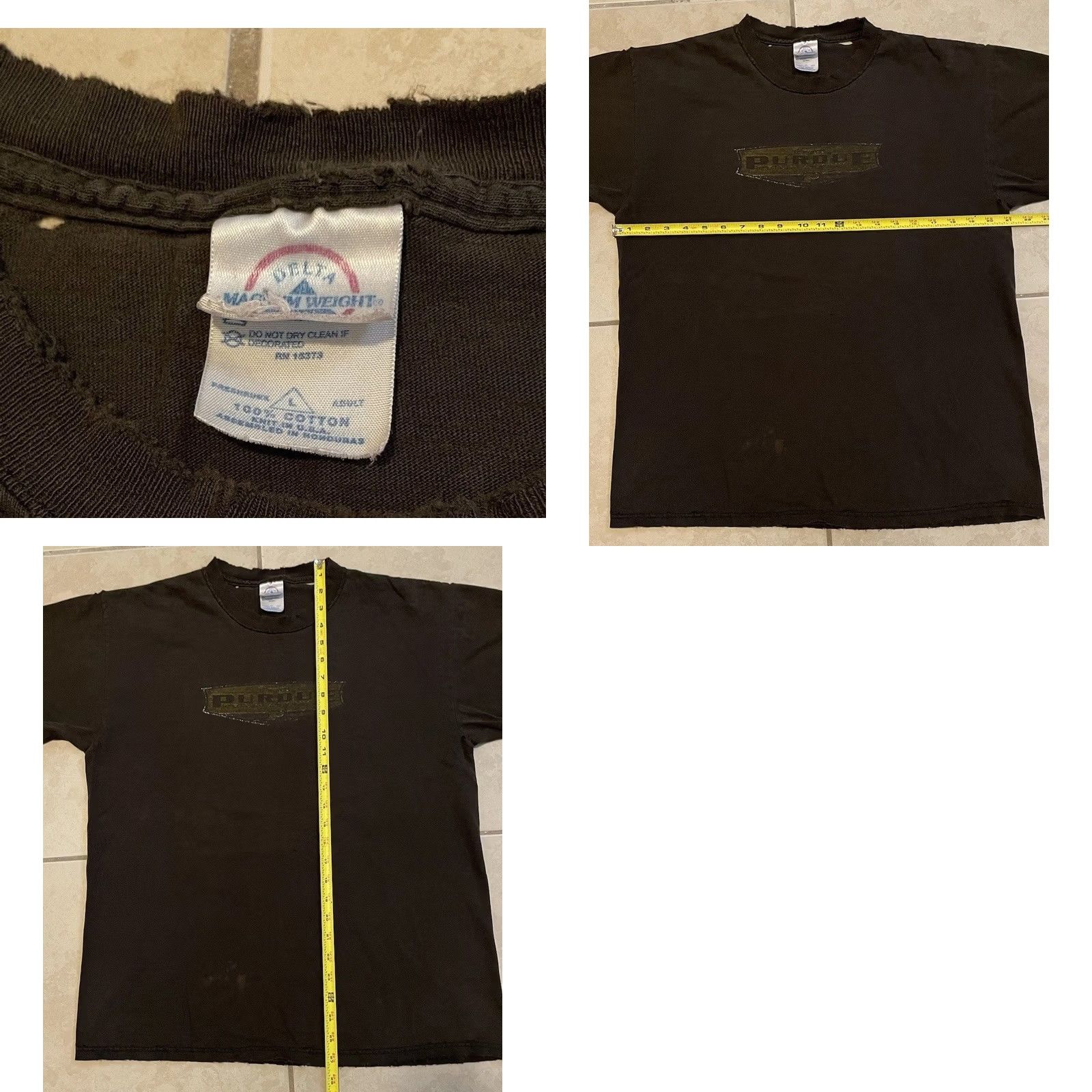 Thrasher VINTAGE Purdue University Shirt M College PE Grunge 90s Y2K Black Faded Distress Size US M / EU 48-50 / 2 - 11 Thumbnail