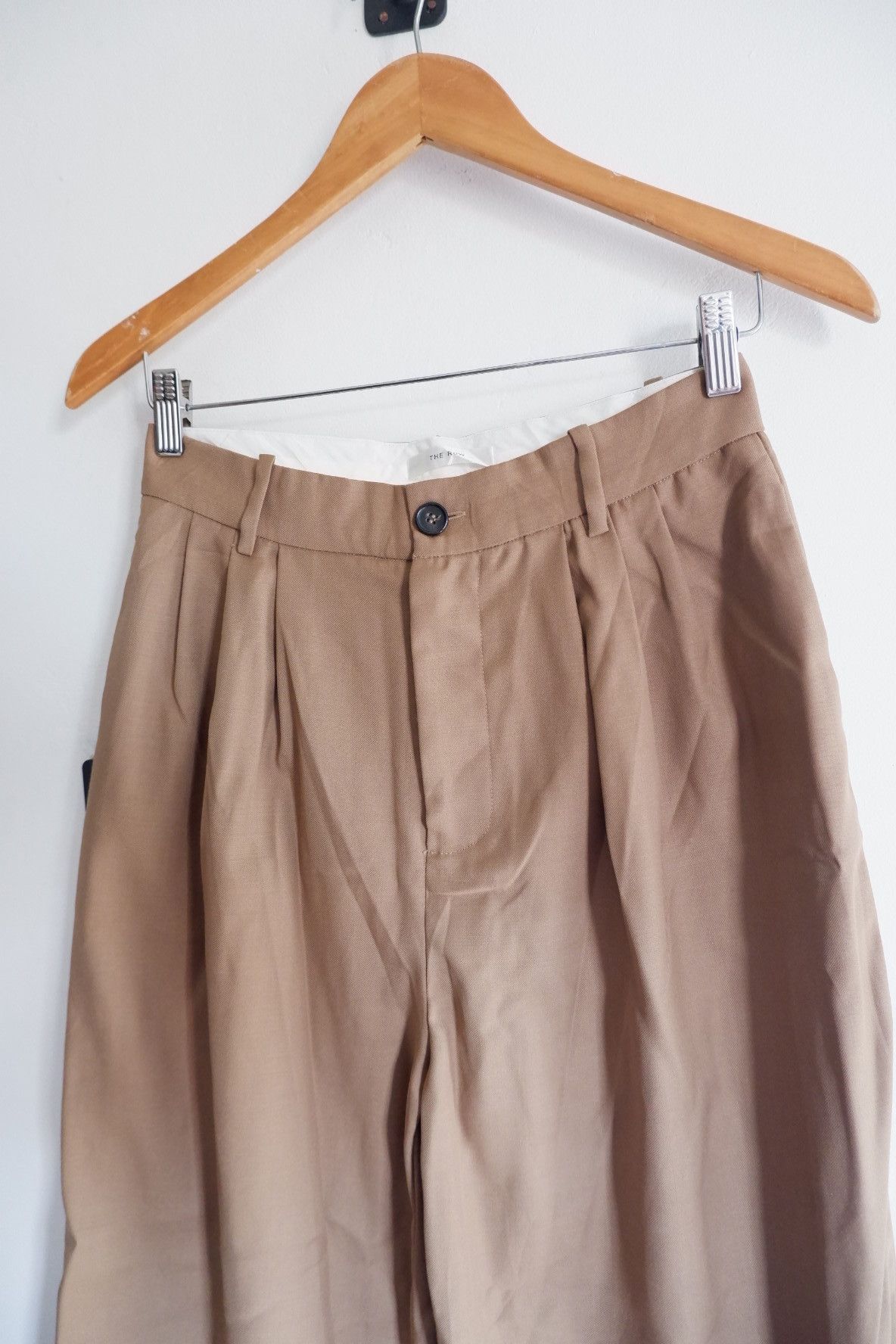 The Row THE ROW Pleated Wool Pants Size US 26 / EU 42 - 4 Thumbnail