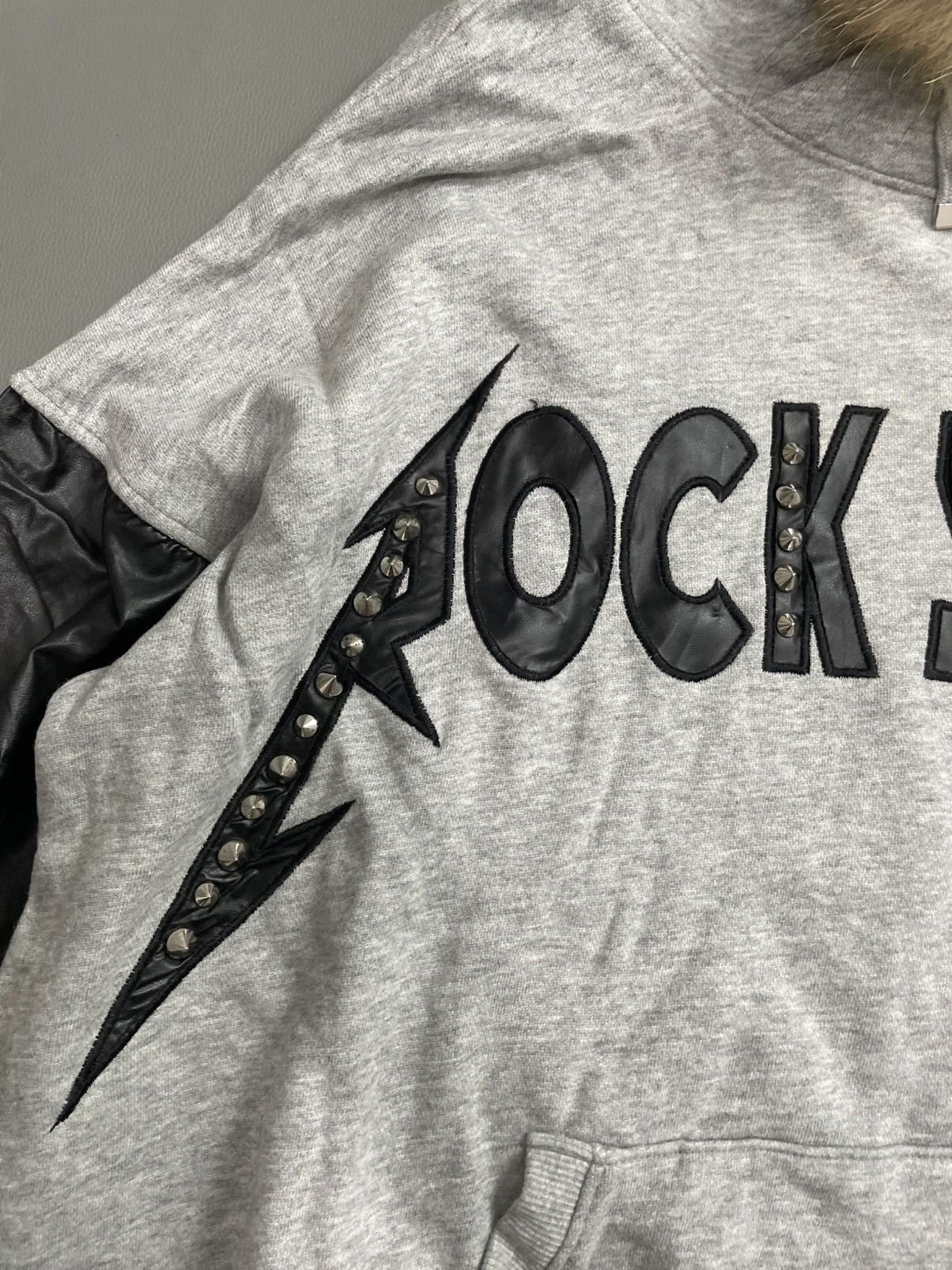 Japanese Brand Gladnews Studded Rockstar Fur Hoodie Size US M / EU 48-50 / 2 - 4 Thumbnail