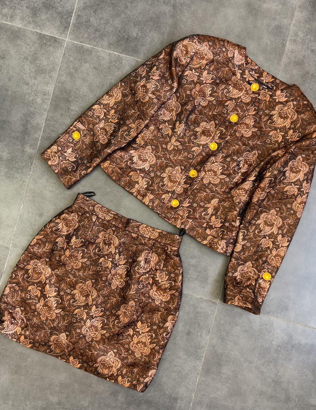 Balenciaga Vintage 80s BALENICAGA SET BLAZER AND SKIRT Size S / US 4 / IT 40 - 3 Thumbnail