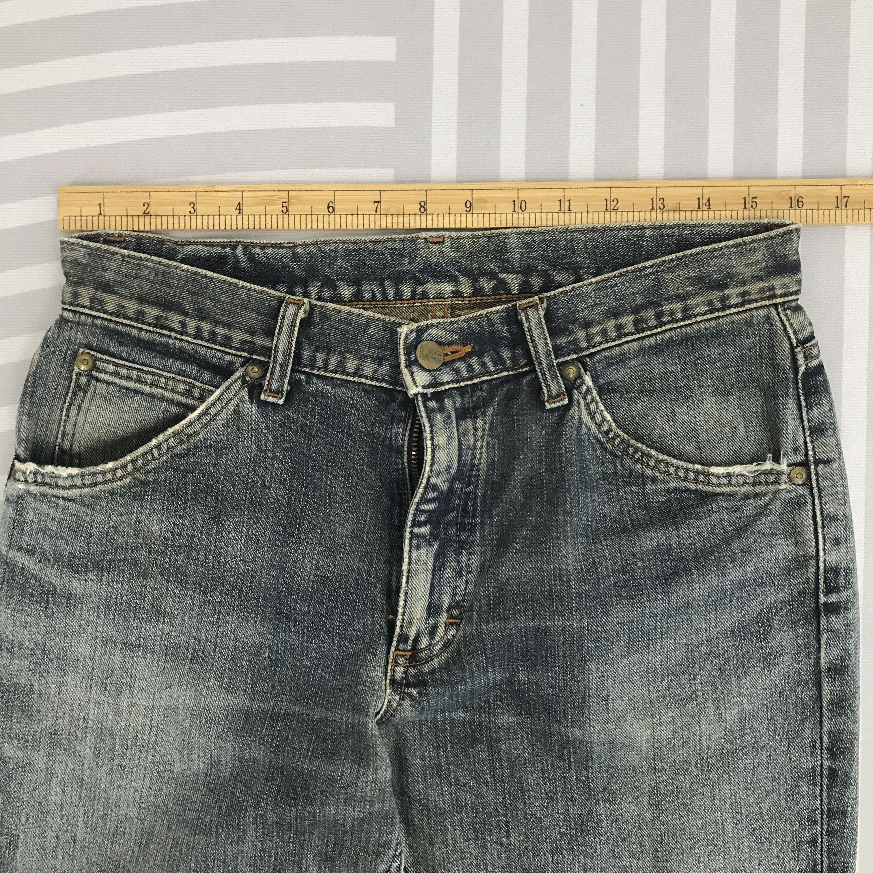 Japanese Brand × Lee × Vintage Flare Japan Denim Lee Distressed Bootcut Pants Size US 32 / EU 48 - 7 Thumbnail
