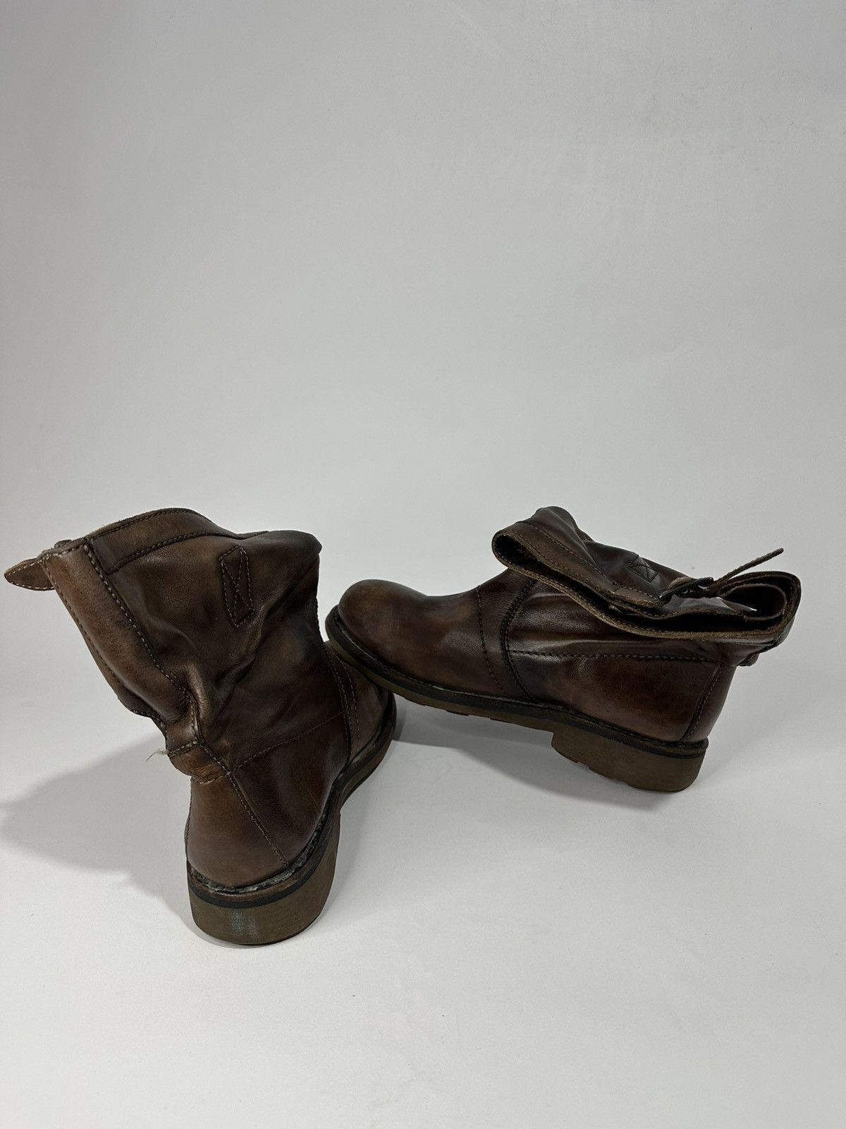 Dirk Bikkembergs Vintage Dirk Bikkembergs Brown Leather Men’s Engineer Boots. Size US 6.5 / EU 39-40 - 4 Thumbnail