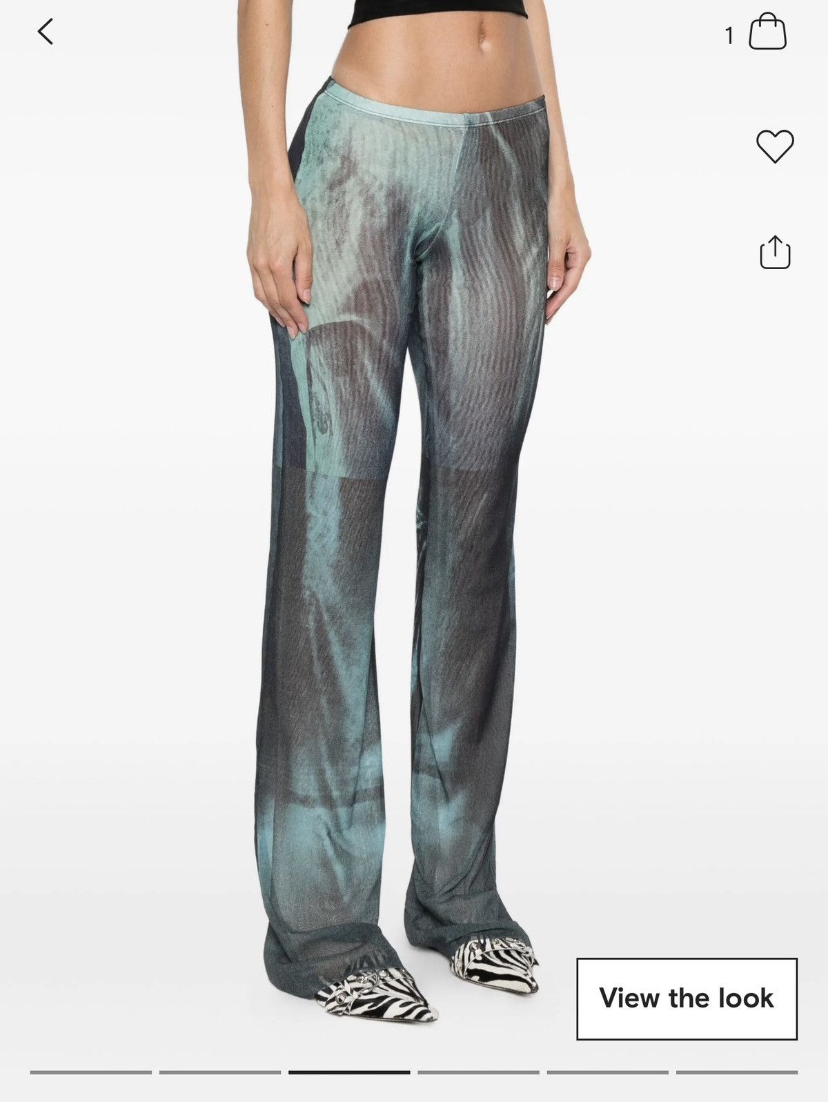 Jean Paul Gaultier JPG Mesh Trousers Size 28" / US 6 / IT 42 - 1 Thumbnail