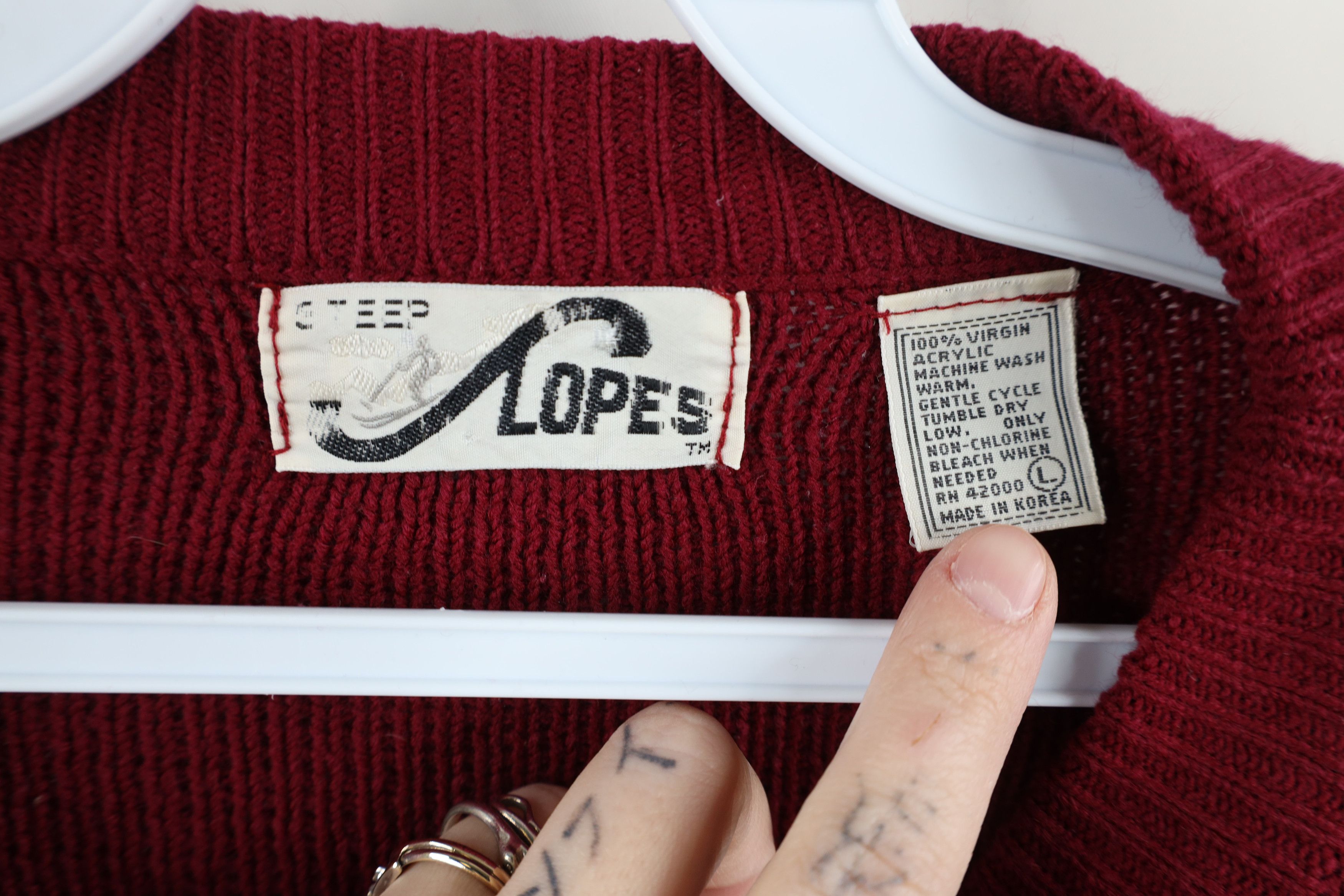 Vintage Vintage 70s Streetwear Fair Isle Boxy Fit Sweater Acrylic Size XL / US 12-14 / IT 48-50 - 5 Thumbnail