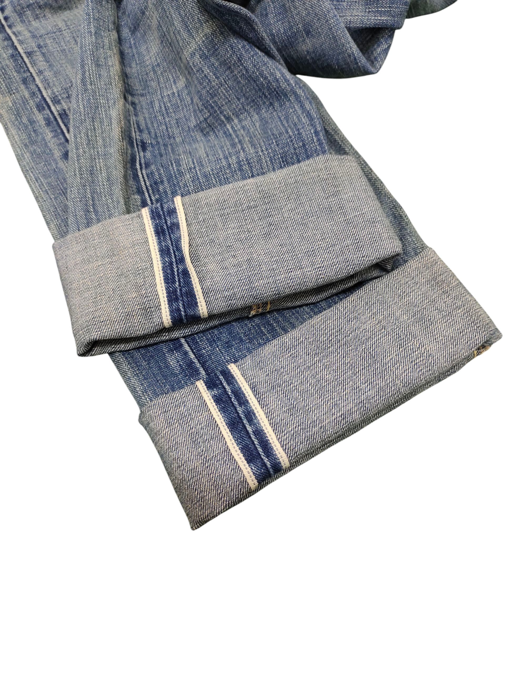 Sugar Cane Vintage 90s Sugar Cane Selvedge Jeans - Clawmark Faded denim Size US 28 / EU 44 - 13 Thumbnail