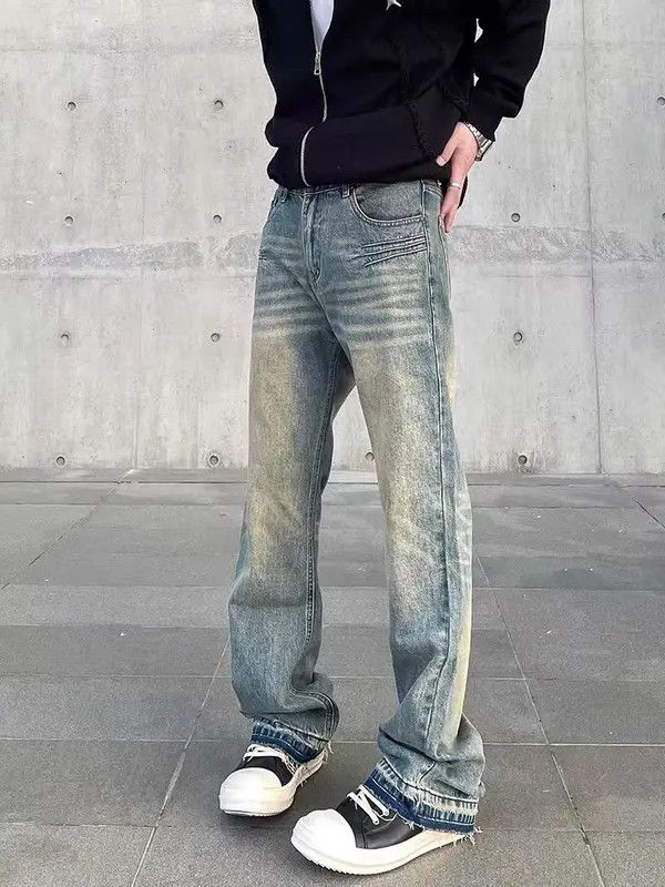 Japanese Brand VIBE Street Y2K vintage washed baggy micro flare jeans Size US 34 / EU 50 - 2 Thumbnail
