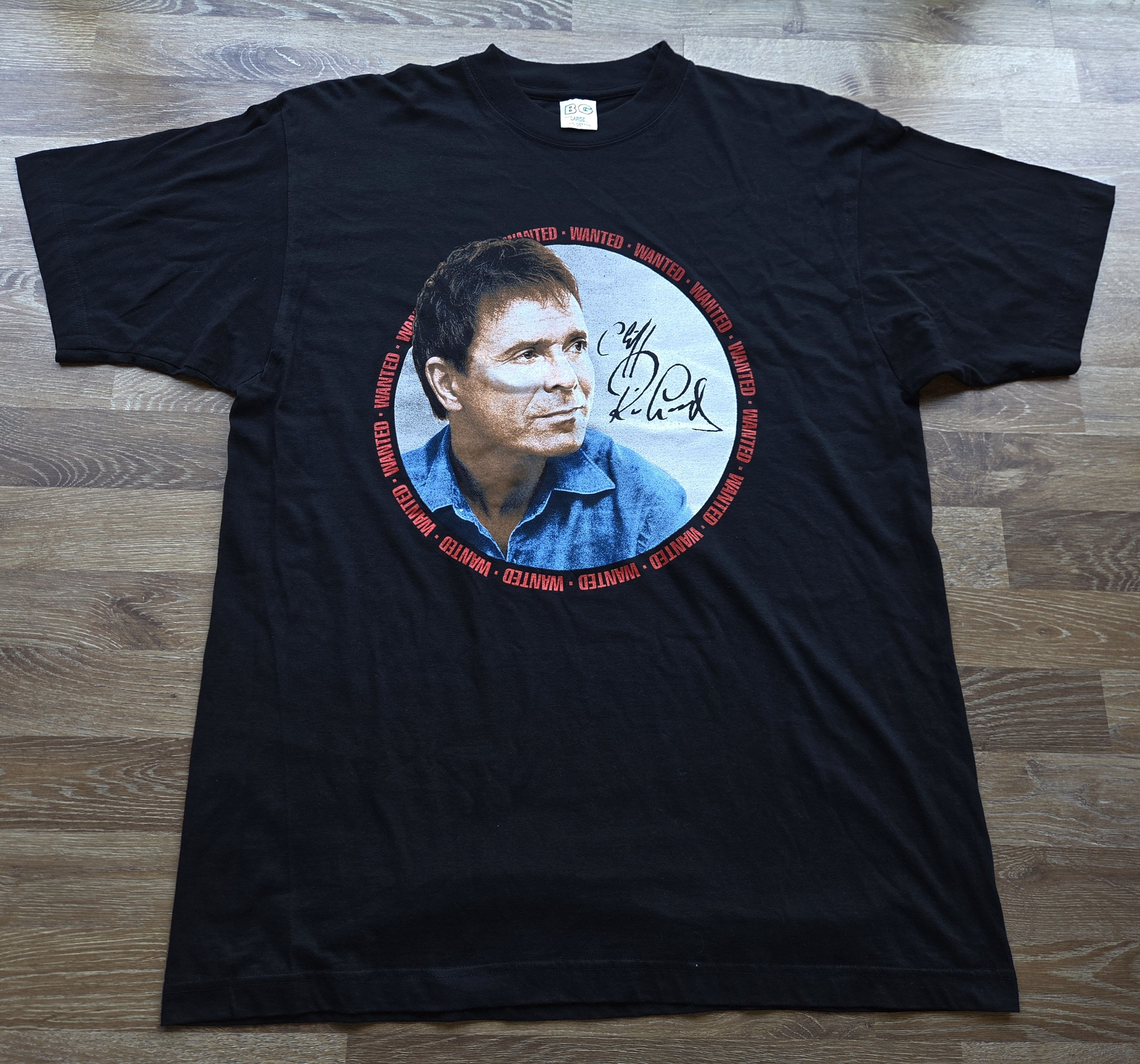 Band Tees Vintage Cliff Richard 2002 Wanted UK Tour Band T Shirt Size US L / EU 52-54 / 3 - 1 Thumbnail