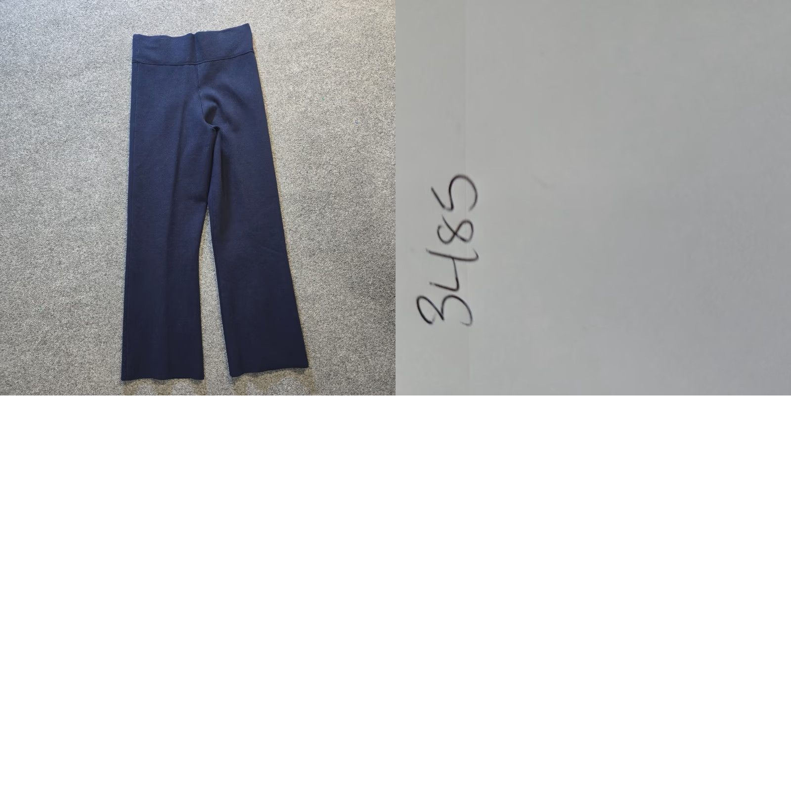 J.Crew J. Crew Pants Womens Medium Blue Knit Wide-Leg Pull On Ankle Waist 28in Inseam 27in Capable Casual Career Size 32" / US 10 / IT 46 - 8 Thumbnail
