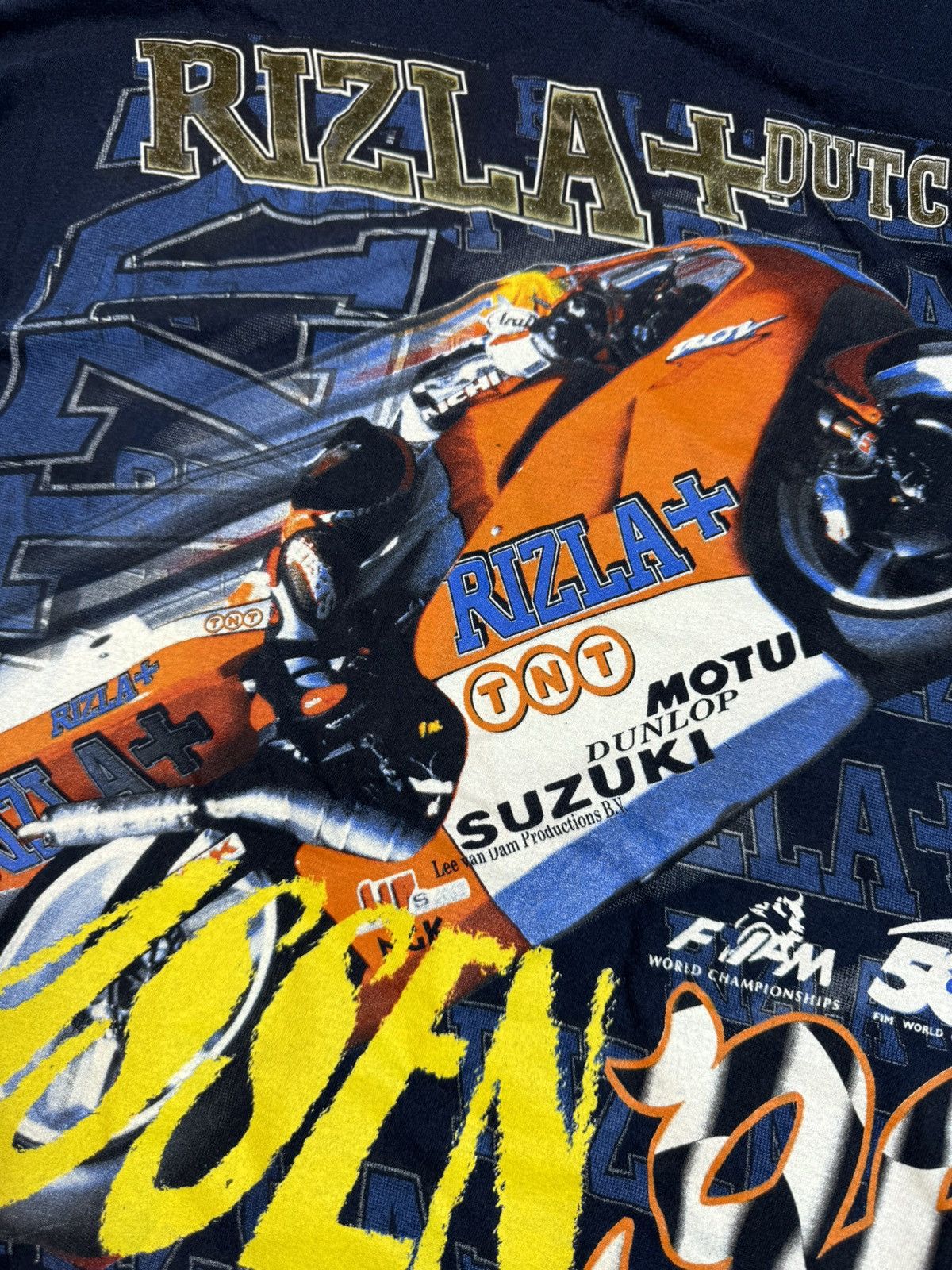 Vintage Vintage Moto Racing Dutch TT Assen Logo T-shirt Streetwear Size US XL / EU 56 / 4 - 3 Thumbnail