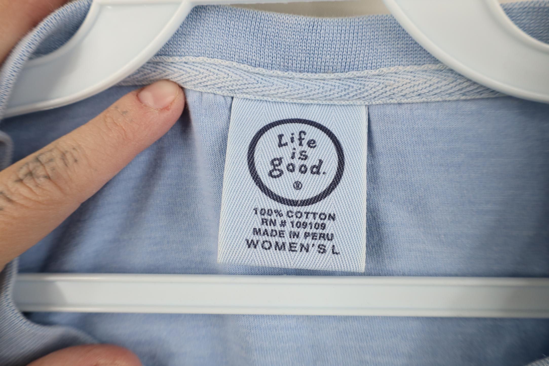 Life is Good Vintage Life Is Good Cabin Fever Long Sleeve T-Shirt Blue Size L / US 10 / IT 46 - 5 Thumbnail