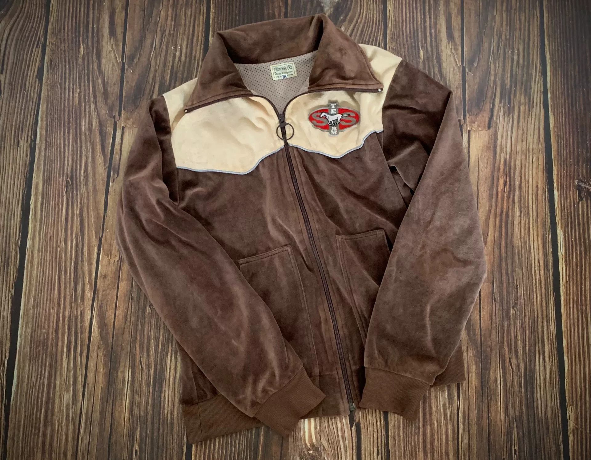 Pherrow's stylish brown zip-up jacket with cream accents Size US M / EU 48-50 / 2 - 1 Thumbnail