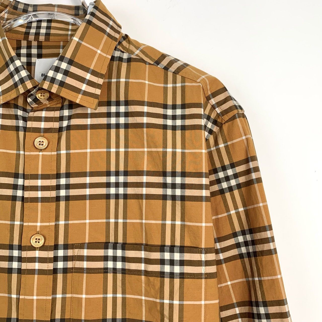Burberry Burberry Classic Check Collared Long Sleeve Shirt K26WX Size US XS / EU 42 / 0 - 3 Thumbnail