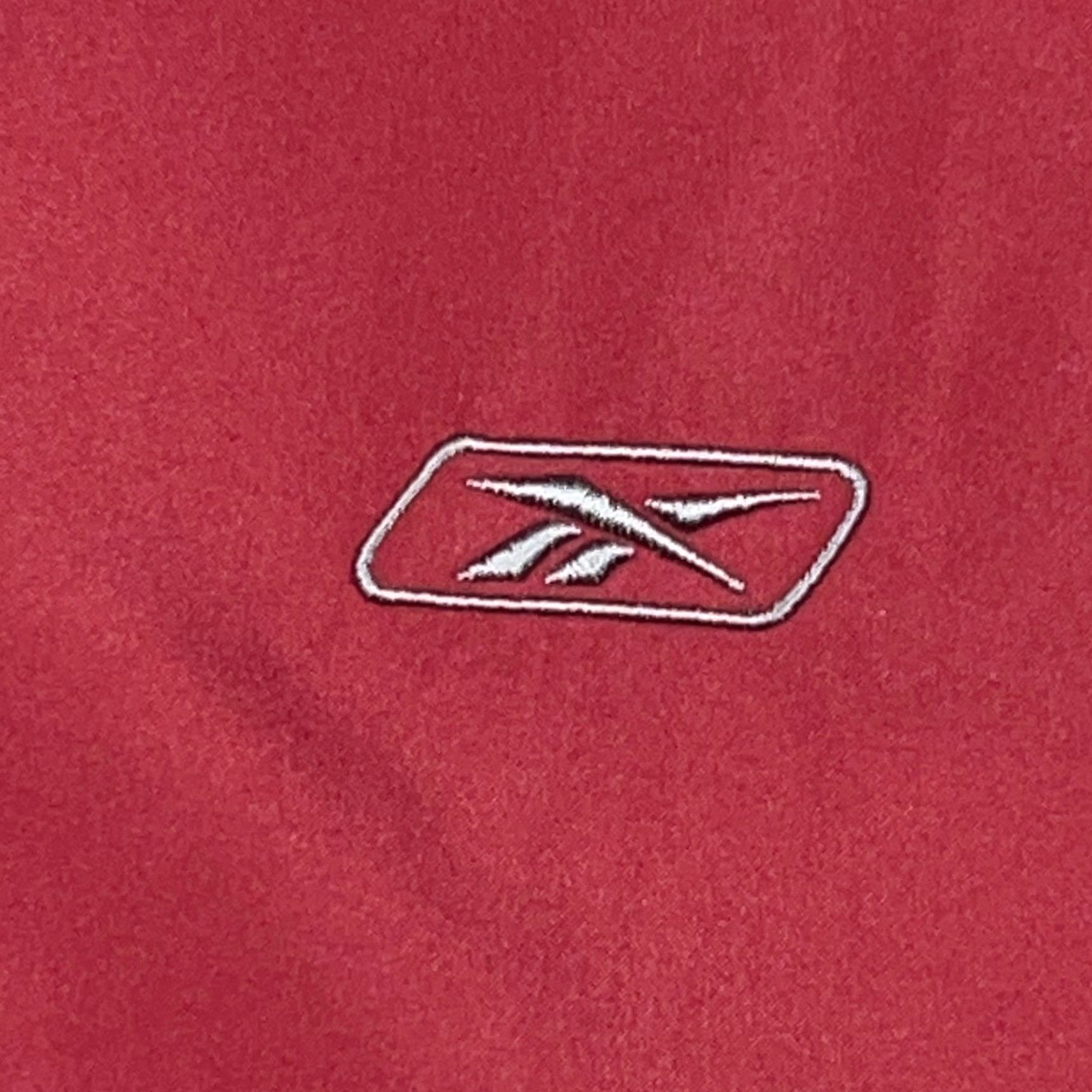 Reebok VINTAGE Reebok Jacket Men L Red Windbreaker Track Suit Warm Up 80s 90s Logo Size 42R - 5 Thumbnail