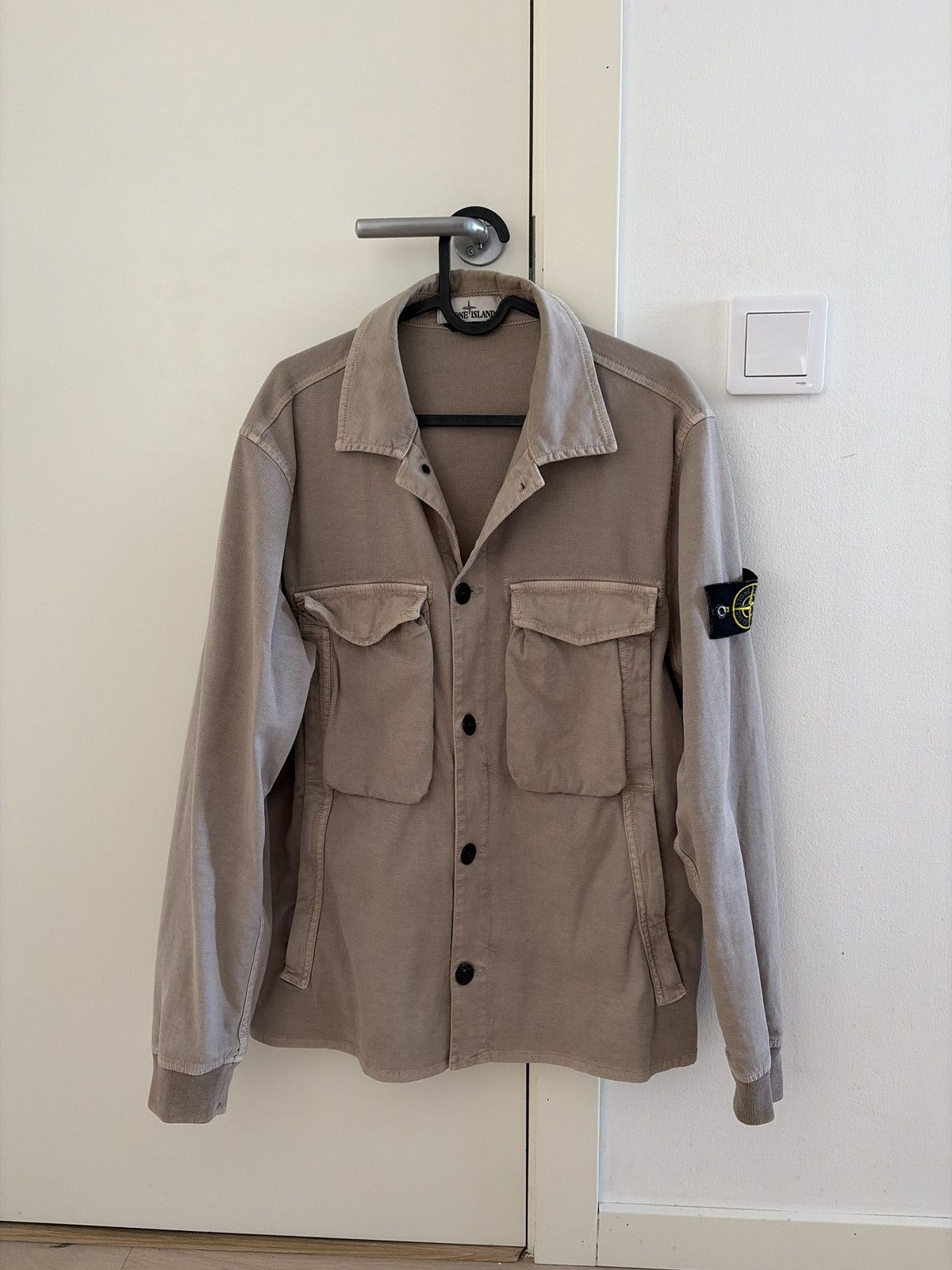 Stone Island Stone Island 115WN Brushed Cotton Canvas Overshirt Size US M / EU 48-50 / 2 - 1 Thumbnail