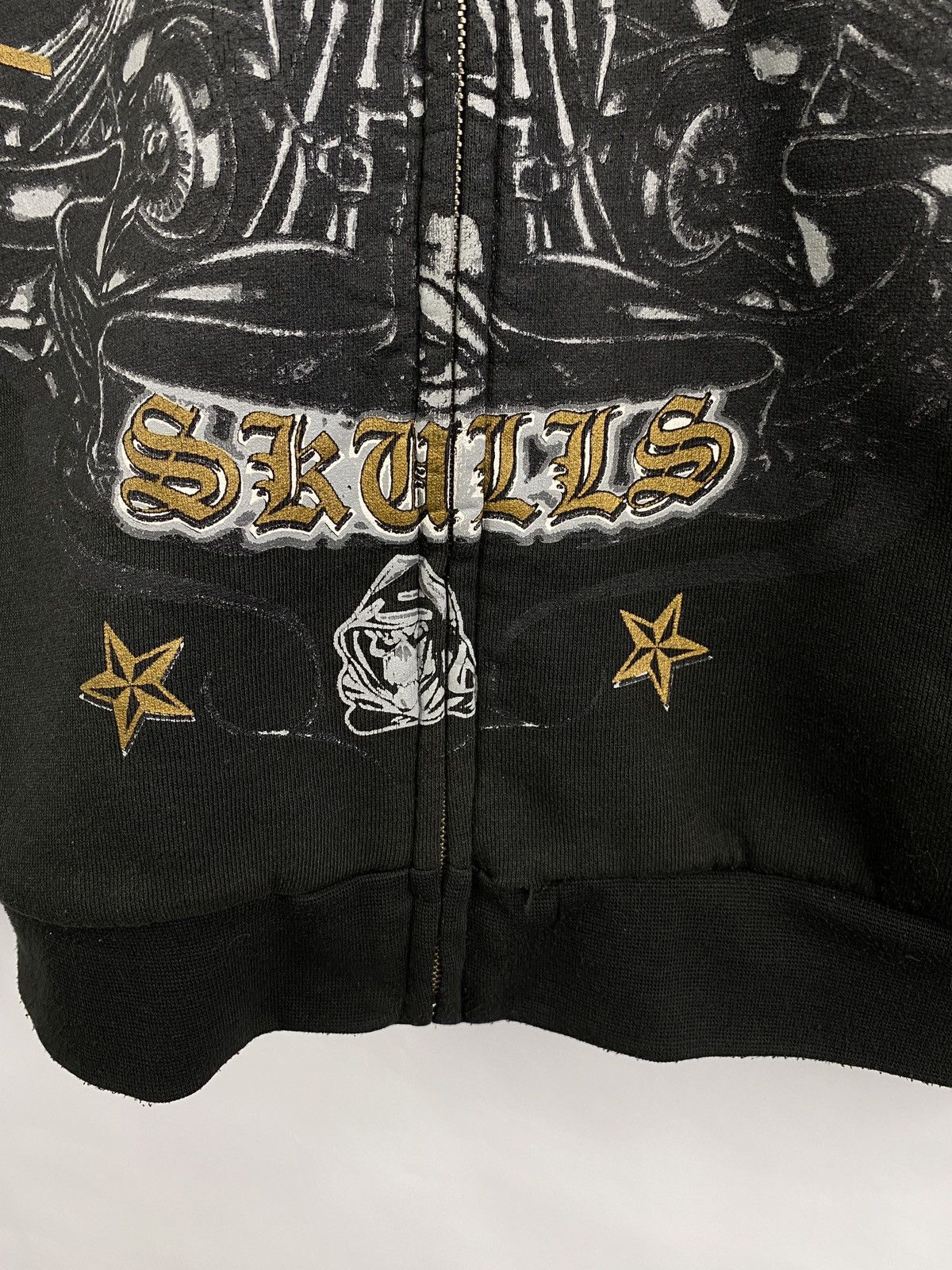 No Fear 💀 Vintage Y2K No Fear Skull Bones Affliction Zip Up Hoodie Size US M / EU 48-50 / 2 - 5 Thumbnail
