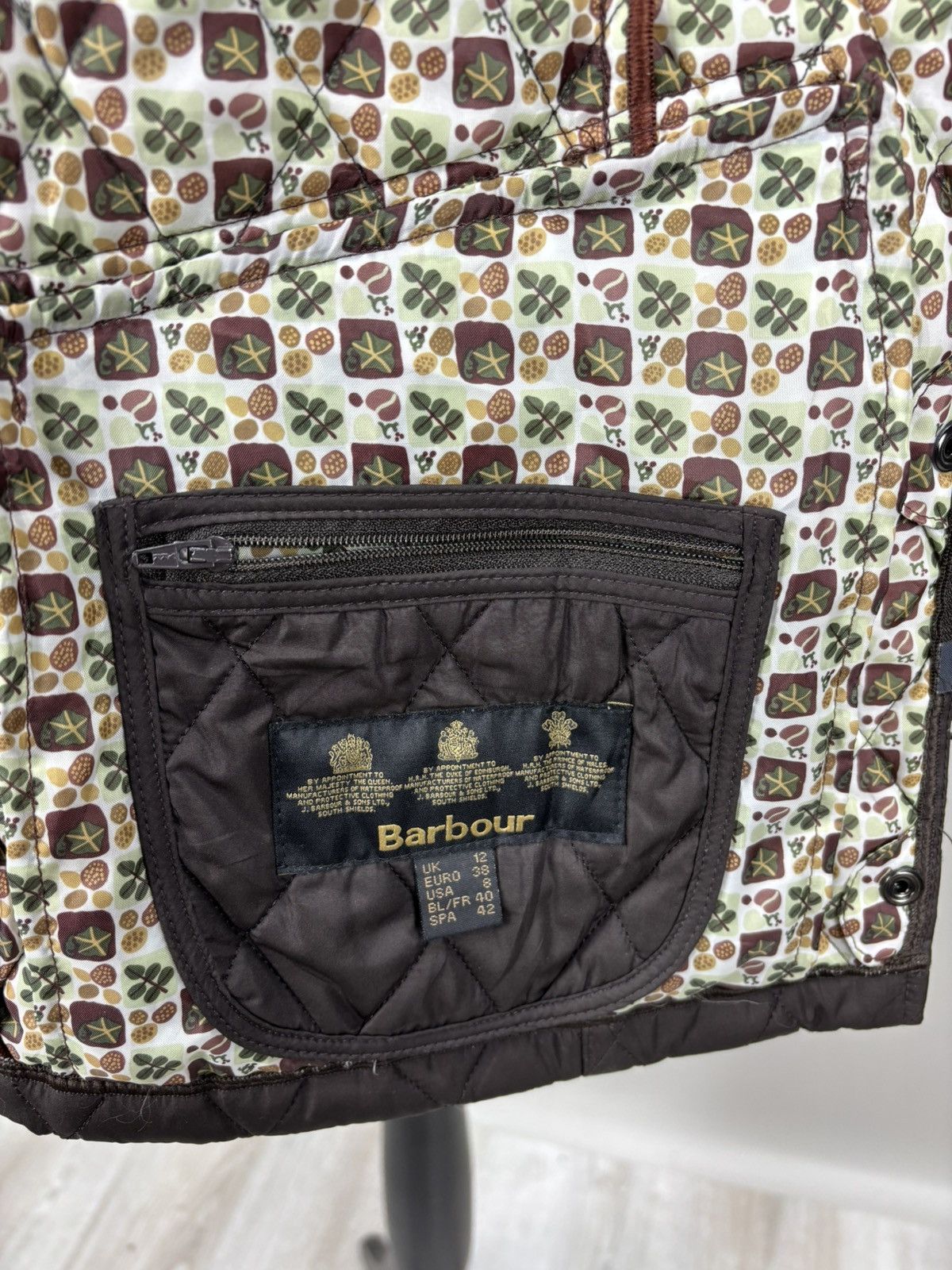 Barbour Womens quilted jacket Barbour Paddle Size 8 Color Brown Size M / US 6-8 / IT 42-44 - 14 Thumbnail