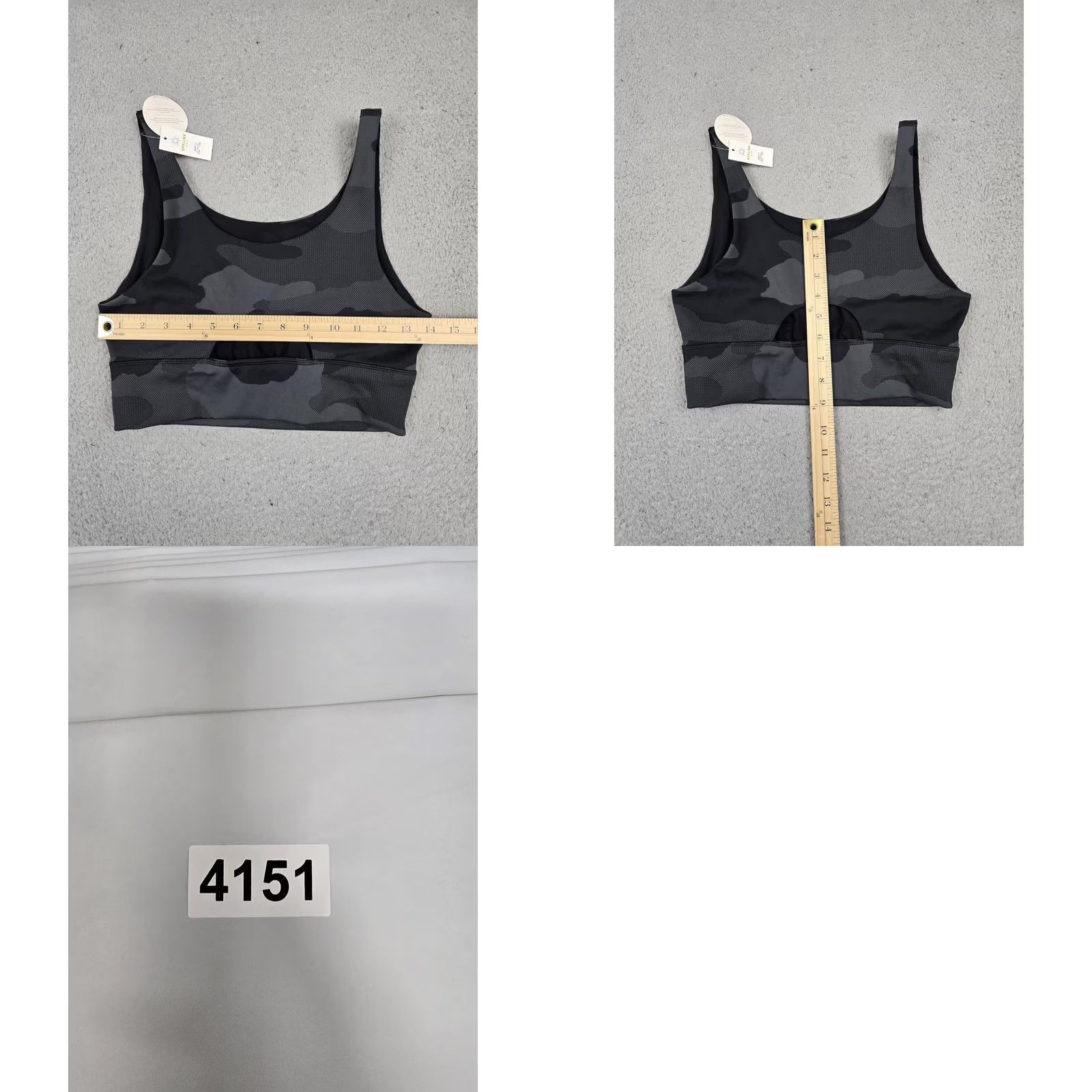 Vintage OFFLINE by Aerie Sports Bra Womens M Black Gray Camo Medium Support Yoga Size ONE SIZE - 8 Thumbnail