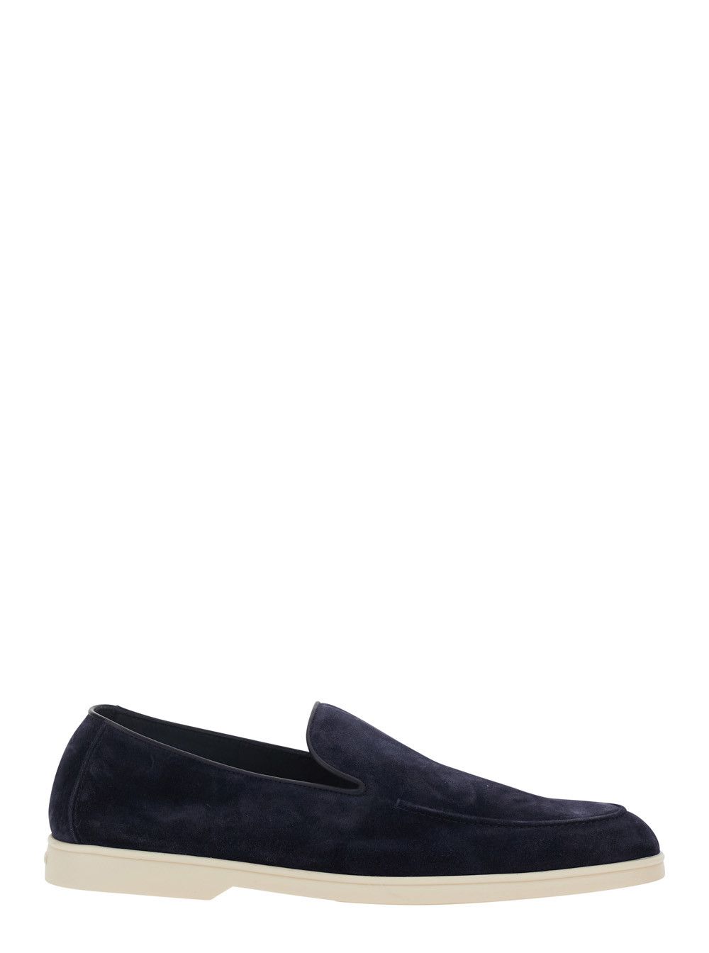 Doucal's Blue Loafers with Rounded Toe in Leather for Men Size US 11 / EU 44 - 1 Thumbnail