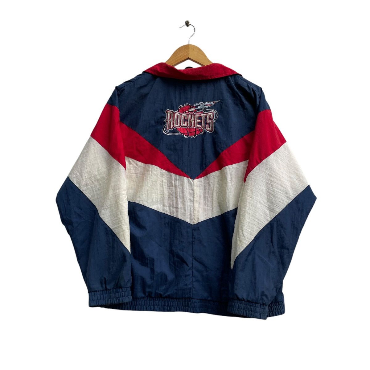 NFL 💥Vintage Team Athletics Rockets Britain Flag Jacket Size US M / EU 48-50 / 2 - 2 Thumbnail