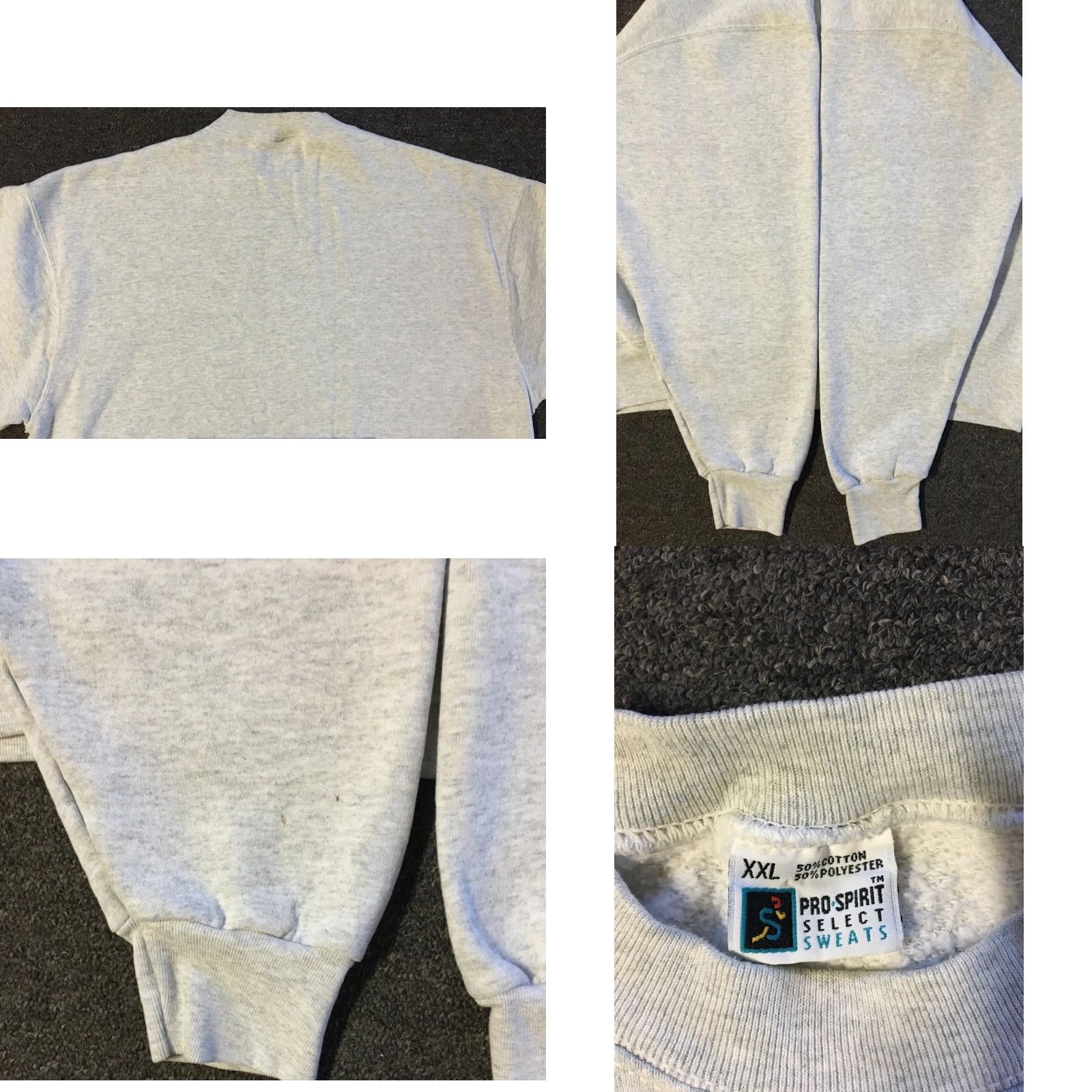 Vintage VINTAGE 90s Faded Distress Sweatshirt XXL USA Track Grunge Surf Skate Punk PE 80s Size US XXL / EU 58 / 5 - 8 Thumbnail