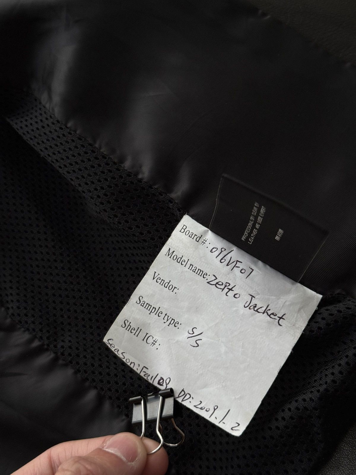 Ralph Lauren Black Label ARCHIVE 5/5 LEATHER MOTO JACKET WITH RIBBED ARMOR DETAILING Size US M / EU 48-50 / 2 - 22 Thumbnail