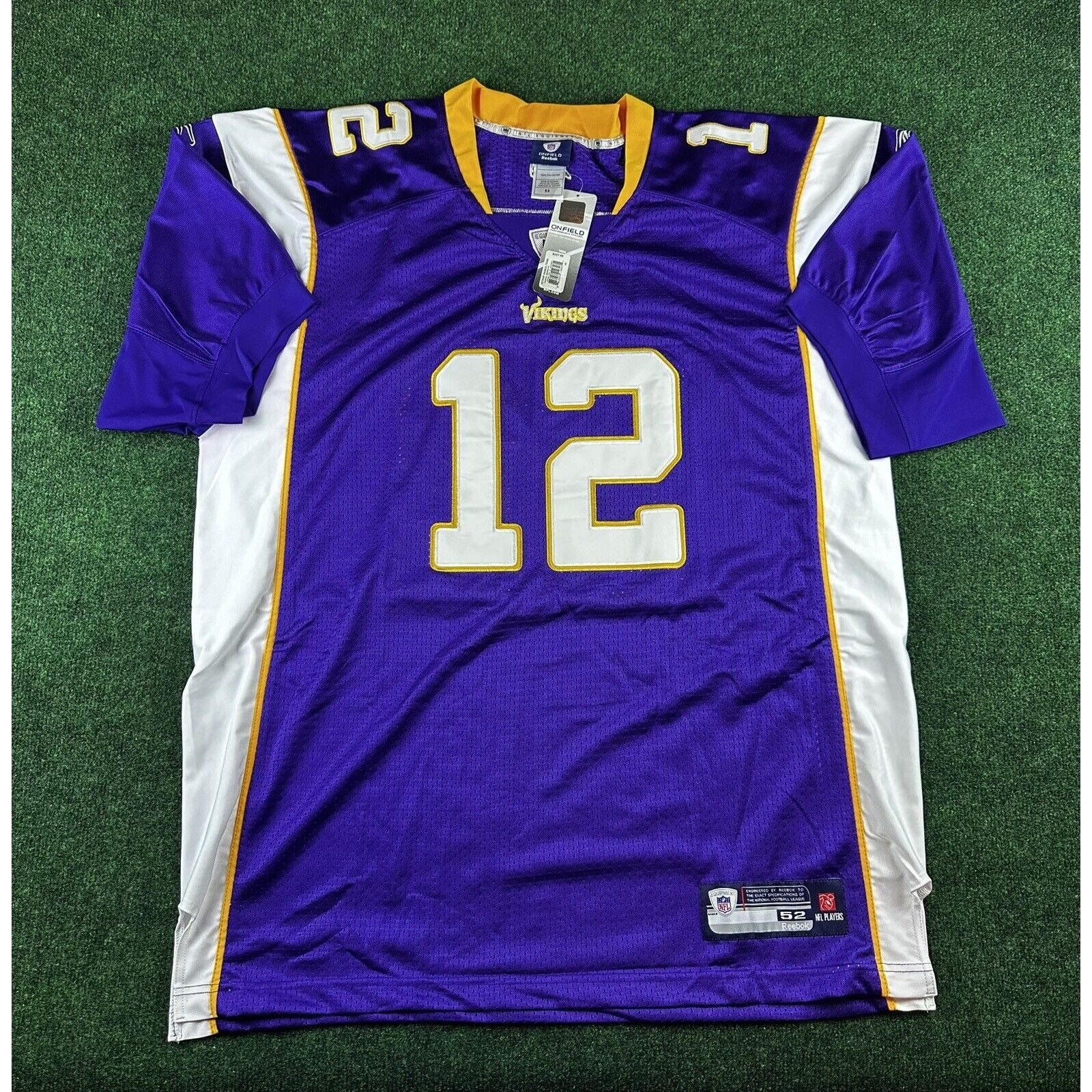 NFL × Reebok Vintage Vikings Percy Harvin #12 Jersey Size US XXL / EU 58 / 5 - 1 Thumbnail