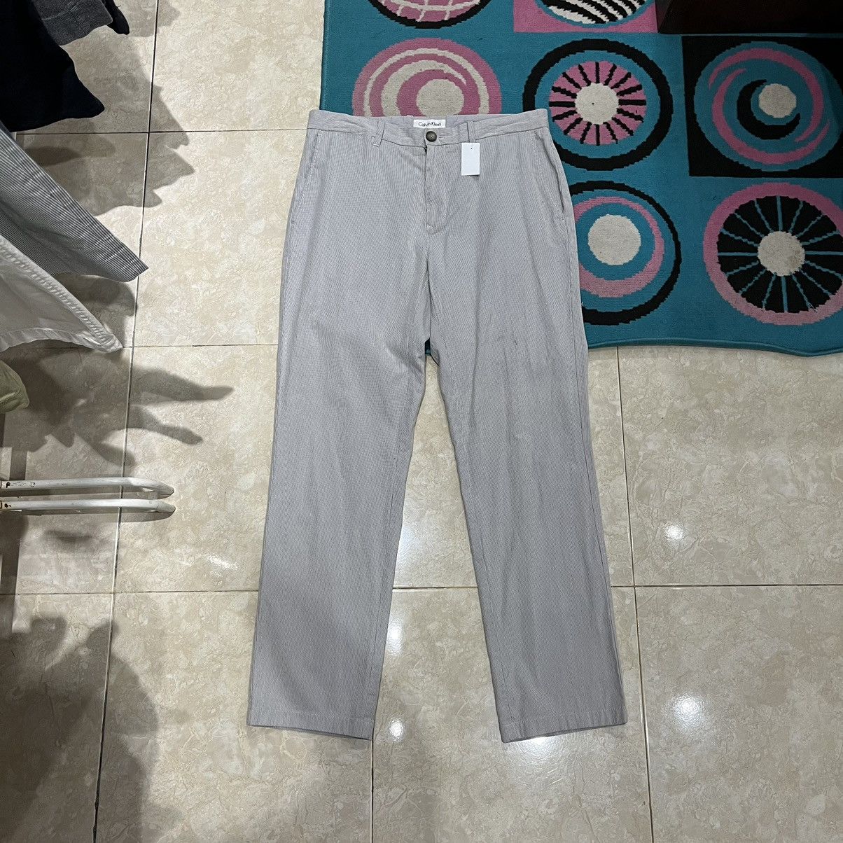 Calvin Klein × Vintage Calvin Klein Longpants Stripe 90's Vintage Size US 32 / EU 48 - 1 Thumbnail