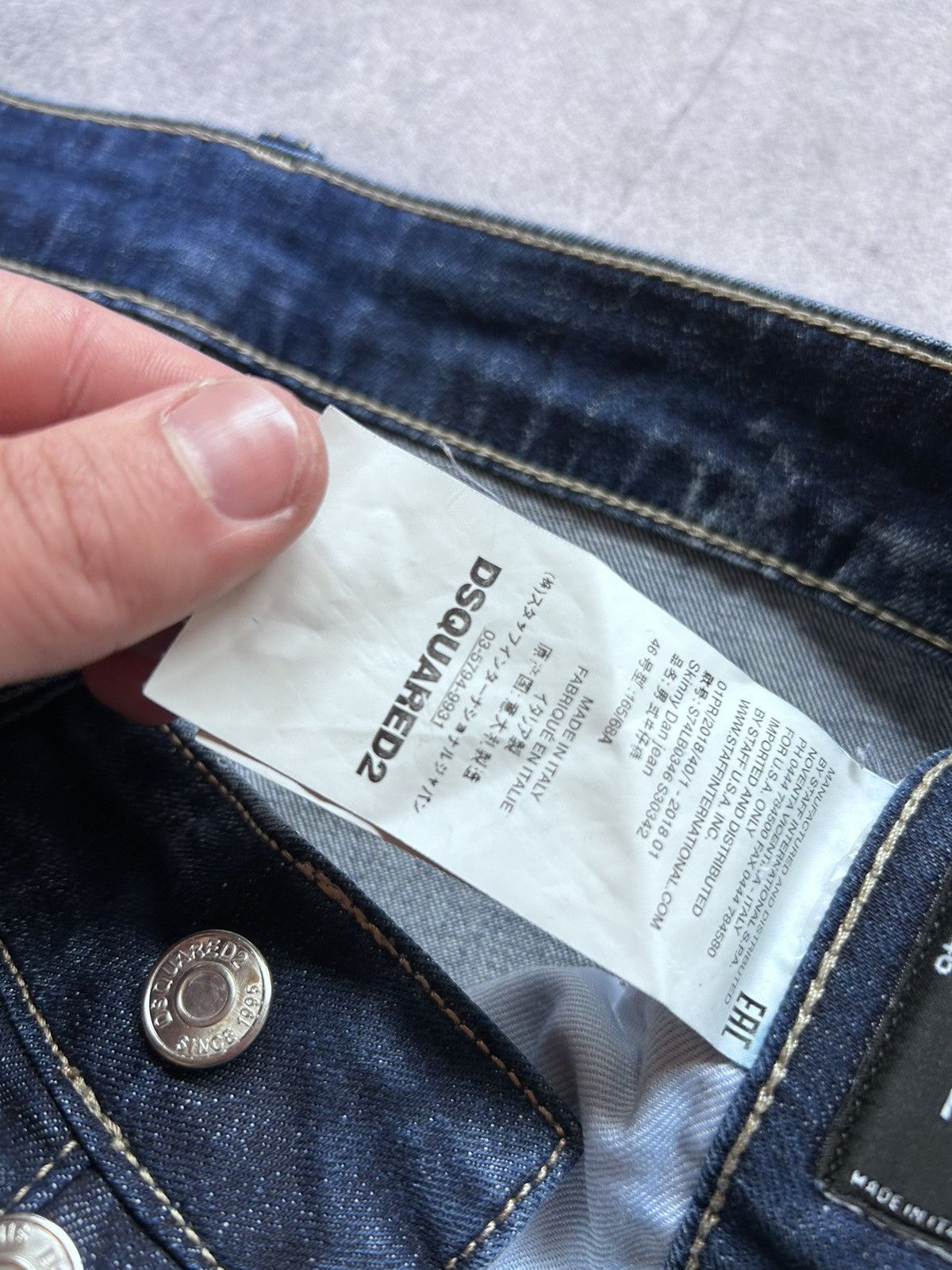 Dsquared2 Dsquared2 rare distressed denim skinny drip jeans Size US 31 - 6 Thumbnail