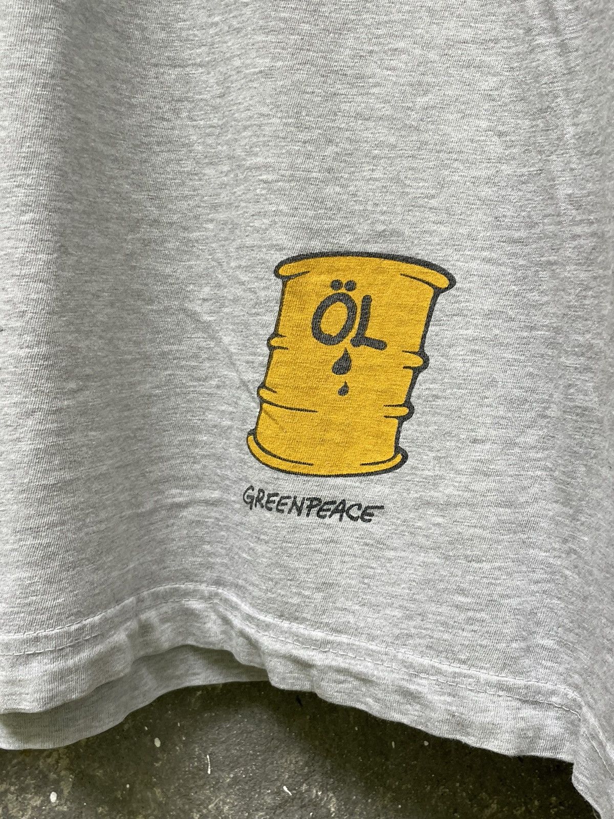Vintage Vintage Greenpeace 80’s OL T-Shirt Big Logo RARE Size US XL / EU 56 / 4 - 7 Thumbnail