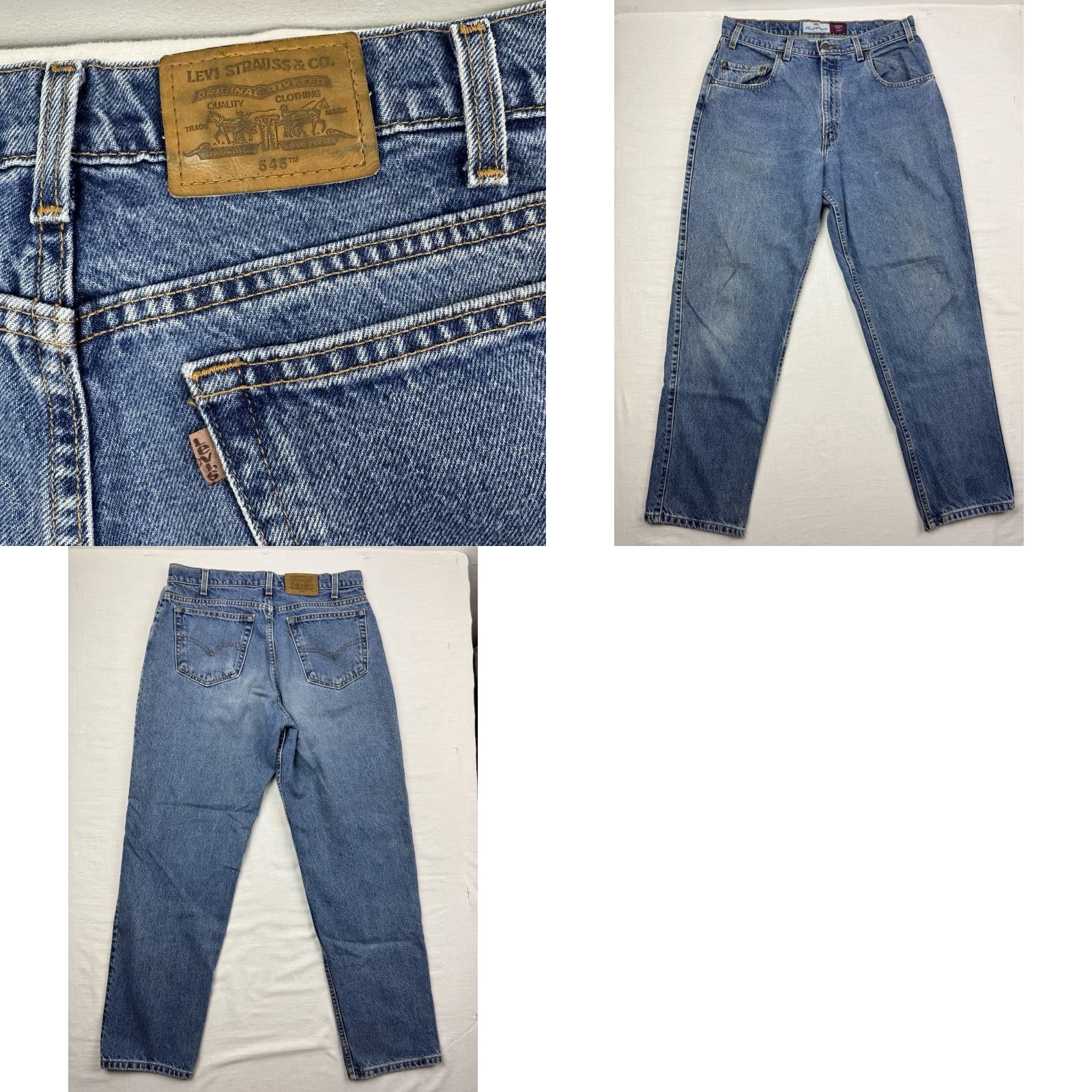 Levi's VINTAGE Levi's 545 Jeans Men 32x30 Brown Tab Levi's Signature Y2K Blue 30 Inseam Straight Regular Zip - Adult Mens Size US 32 / EU 48 - 10 Thumbnail